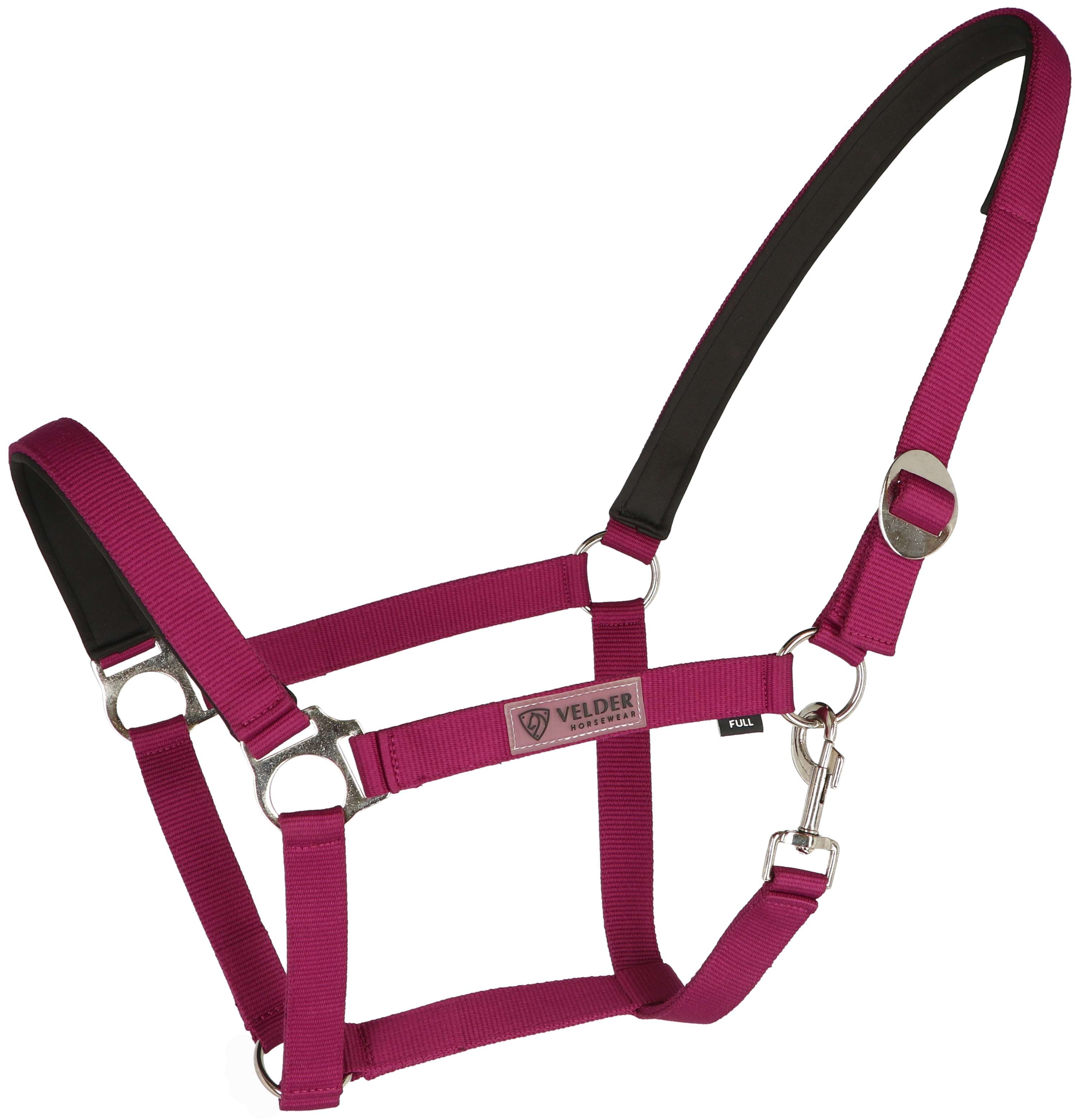 Velder Horsewear Essentials Halter Basic Padded Boysenberry
