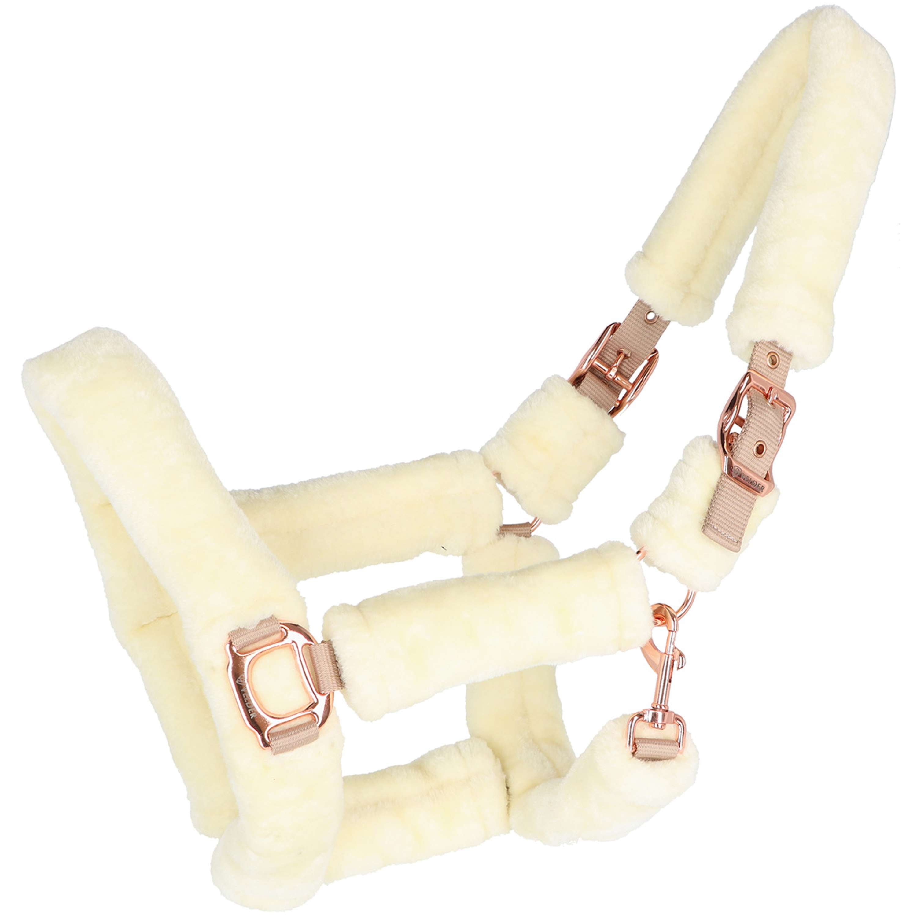 Velder Horsewear Premium Halter Comfort Fur Natural/Rosé
