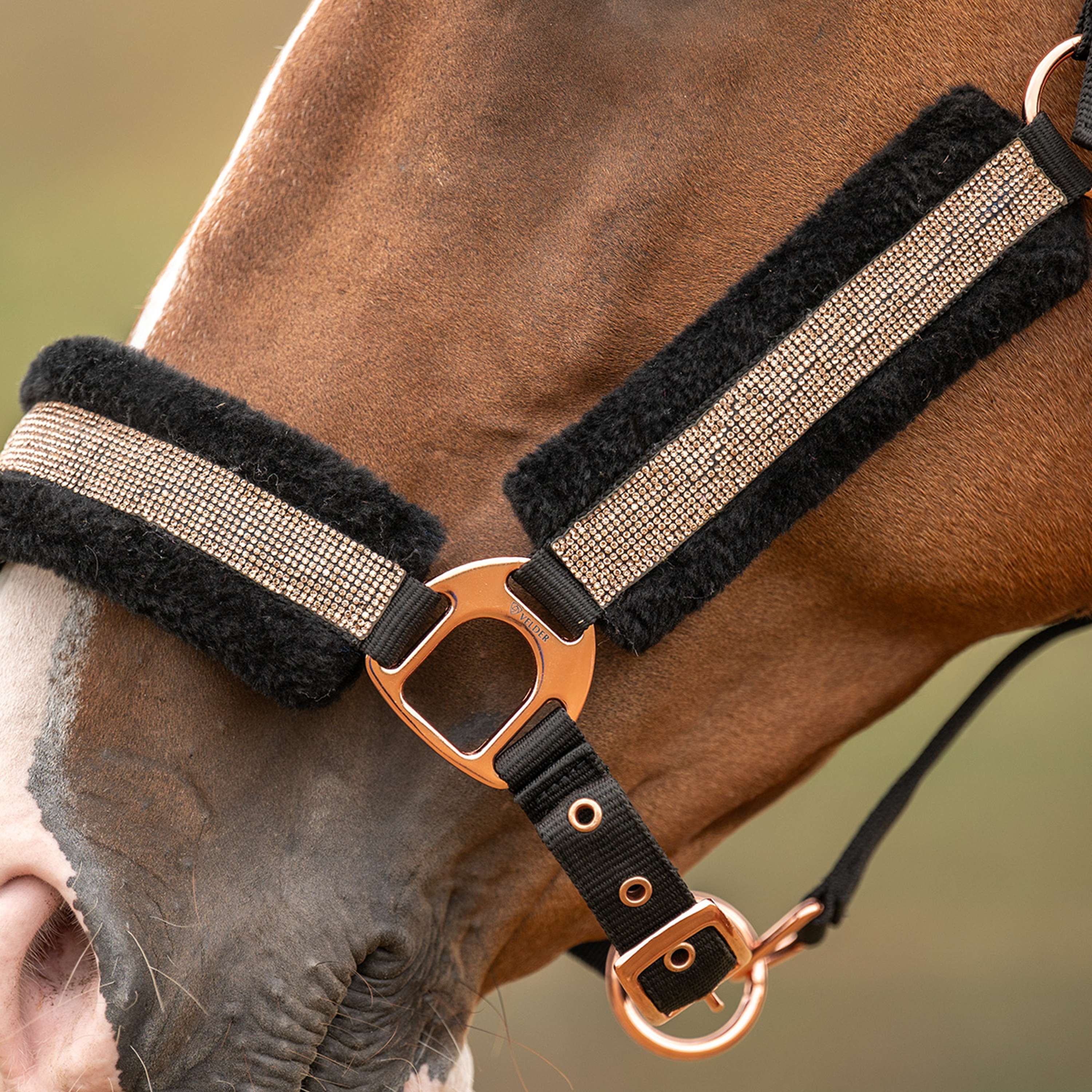 Velder Horsewear Essentials Halter Soft Sparkle Black