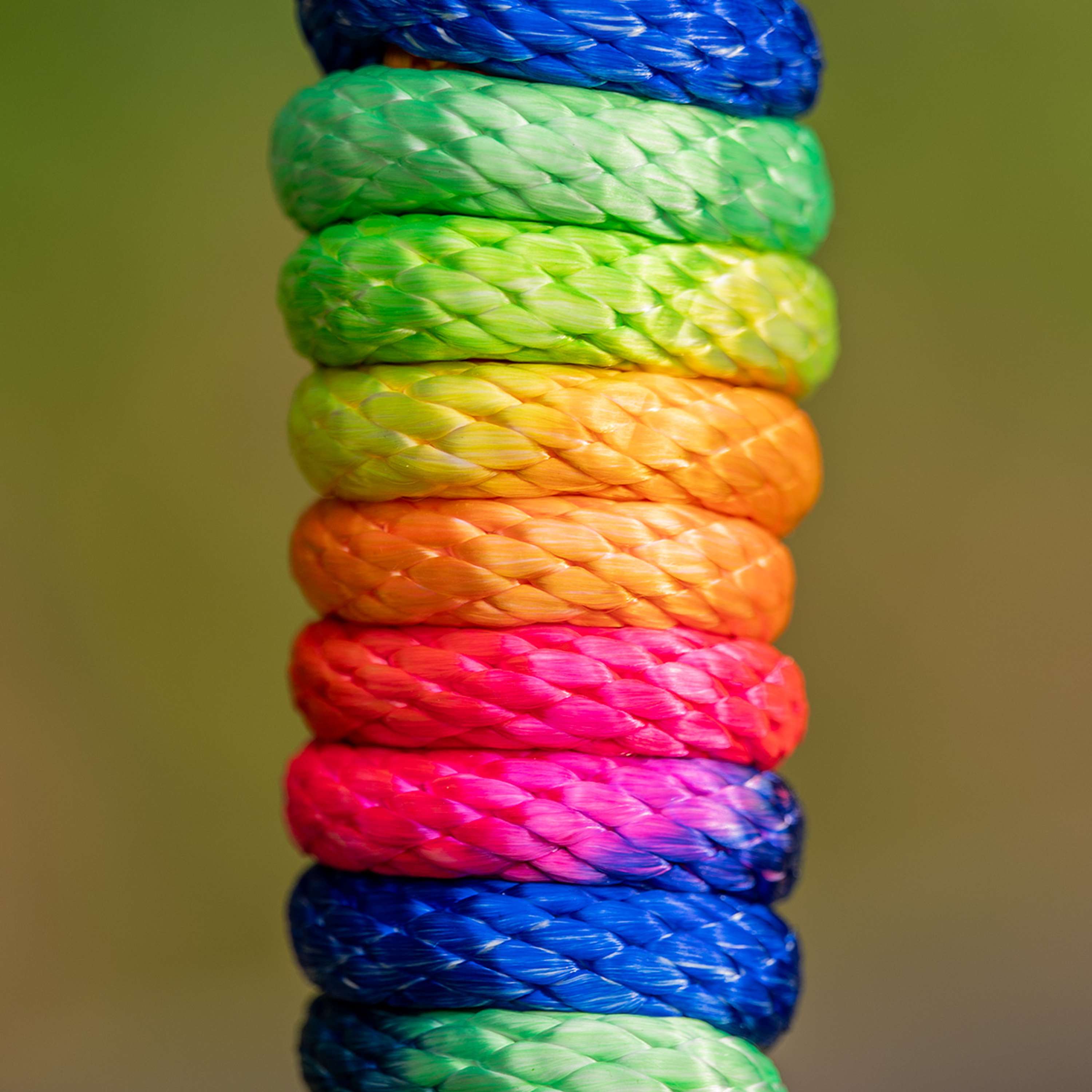 Velder Horsewear Lead Rope Colorful Stripe Rainbow Pastel