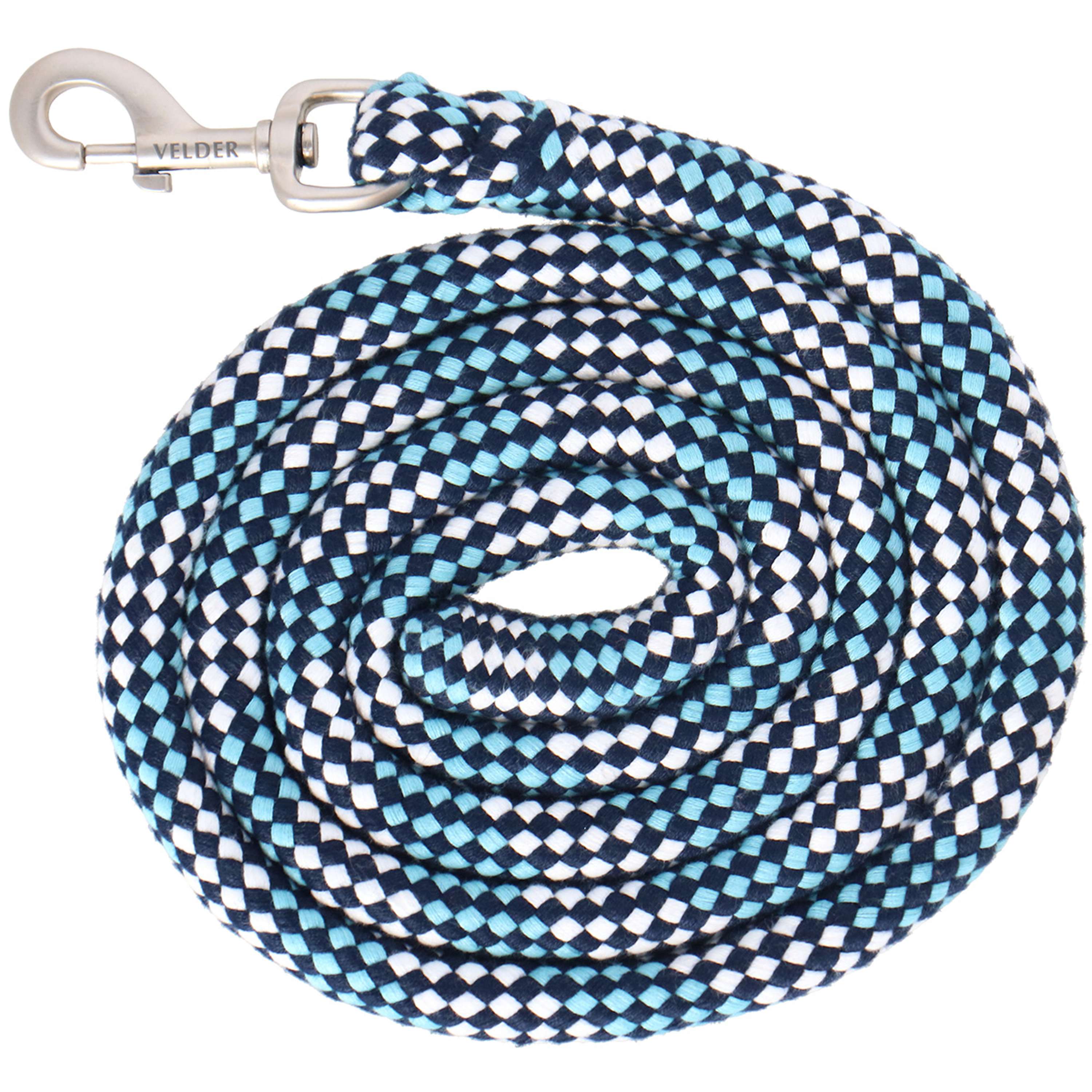 Velder Horsewear Lead Rope Soft Grip Blue/White/Navy