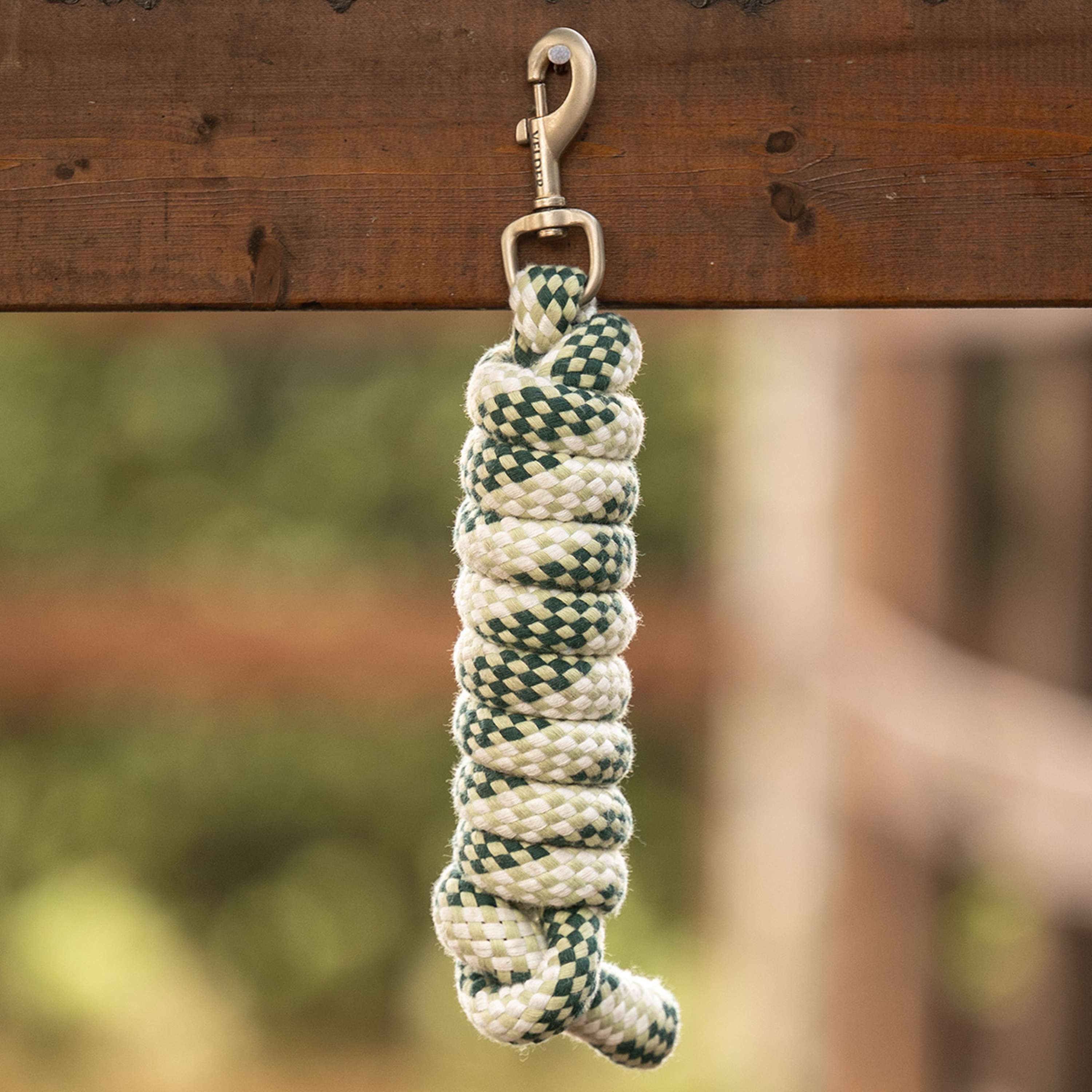 Velder Horsewear Lead Rope Soft Grip Dusty Green/Forest Green/White