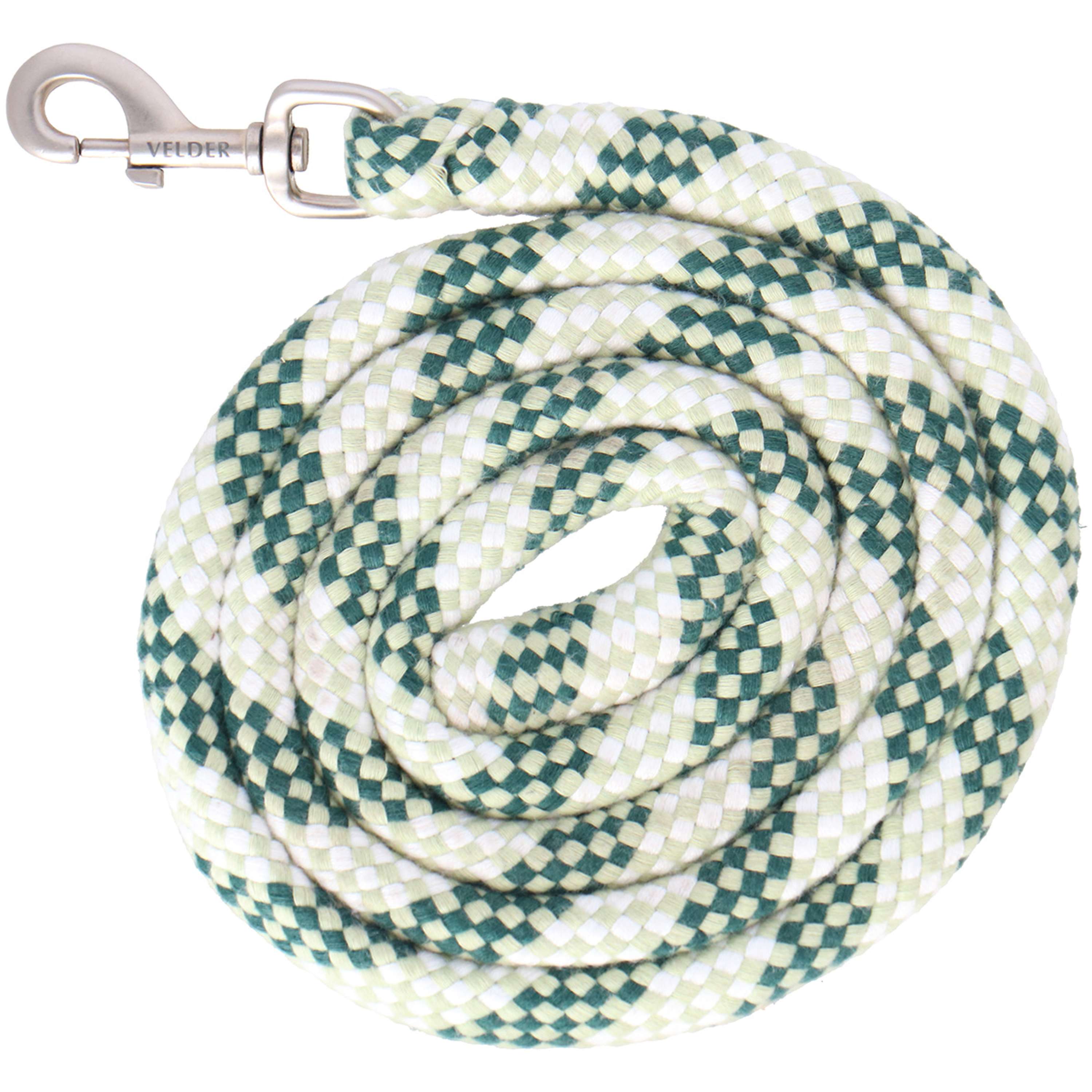 Velder Horsewear Lead Rope Soft Grip Dusty Green/Forest Green/White