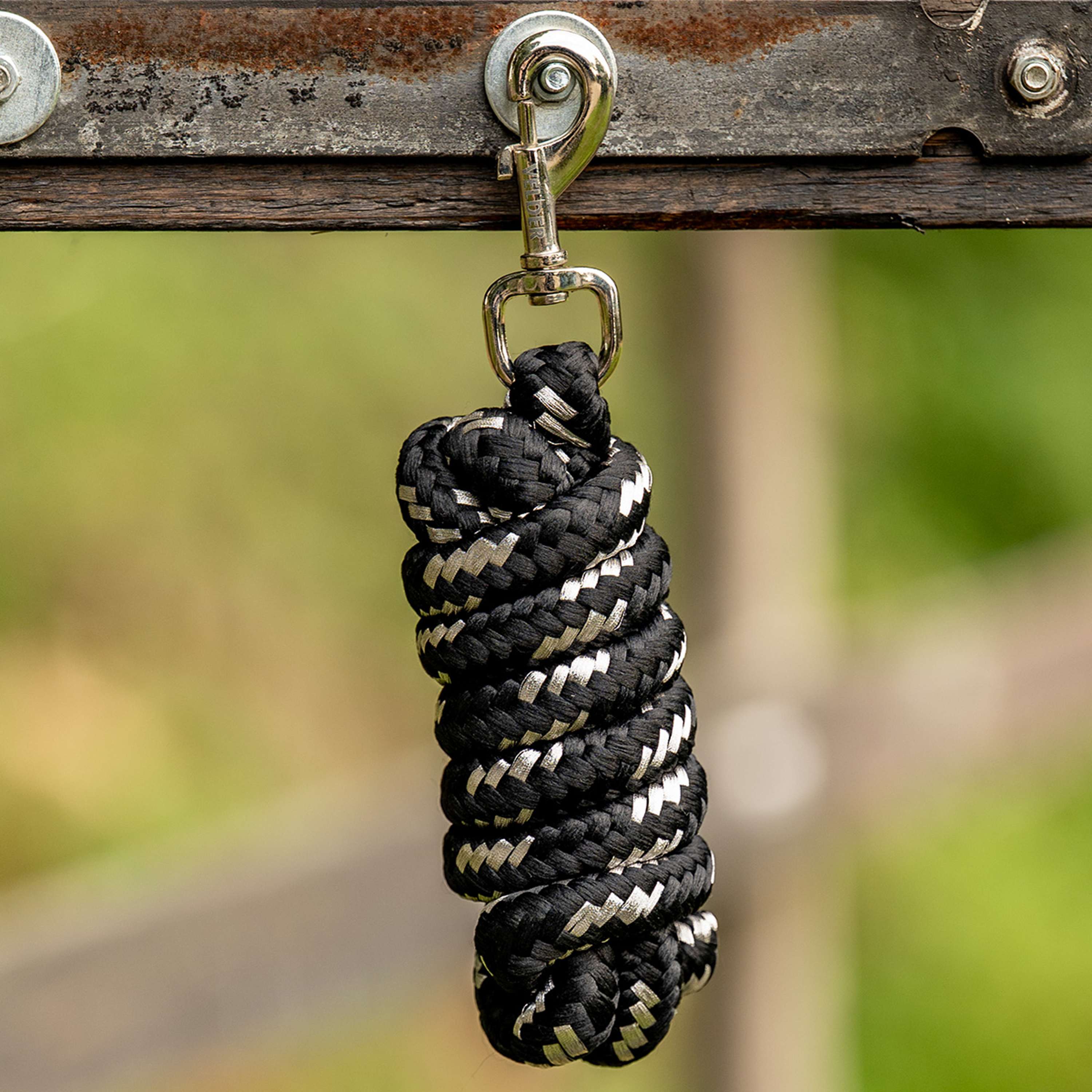 Velder Horsewear Lead Rope Silver Black