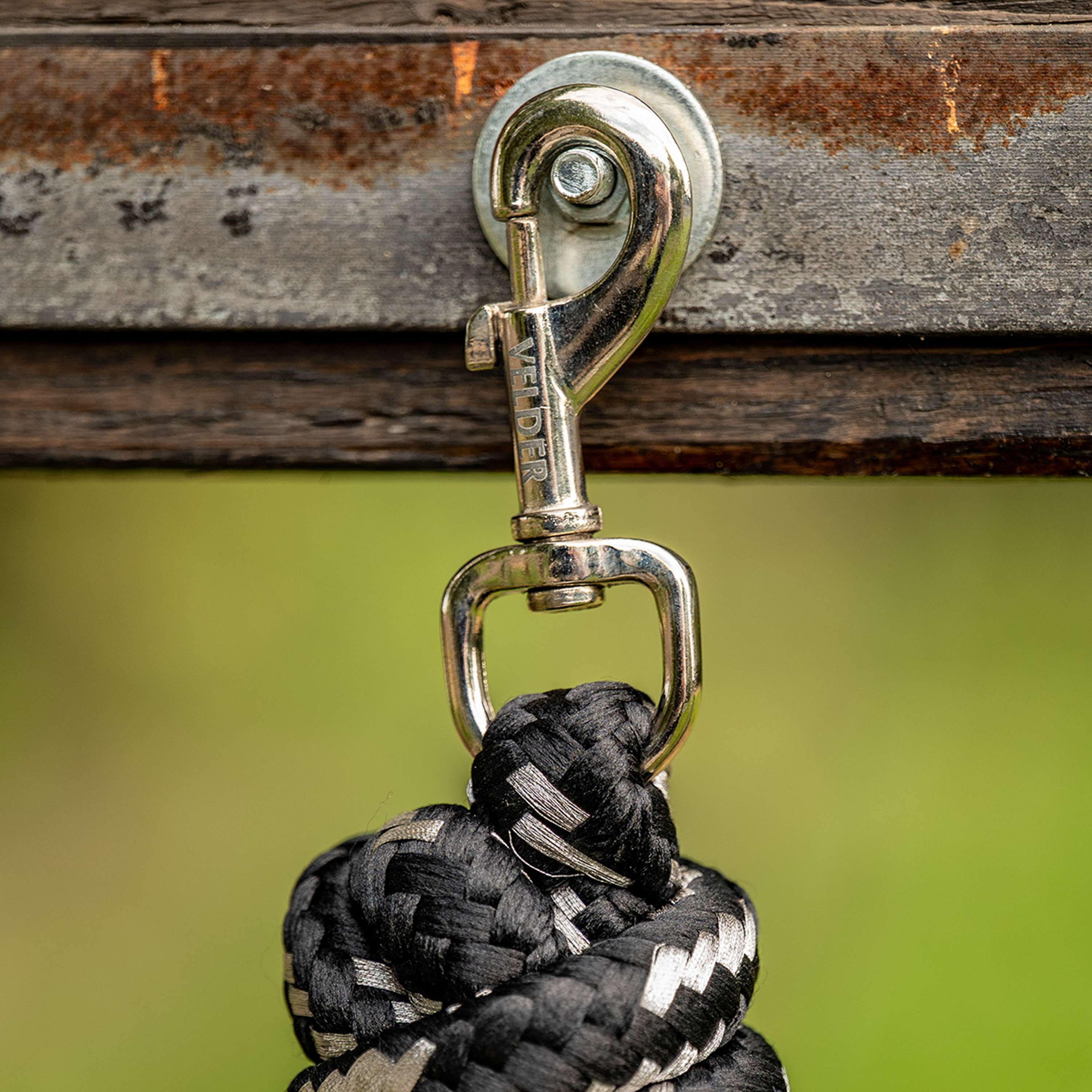 Velder Horsewear Lead Rope Silver Black