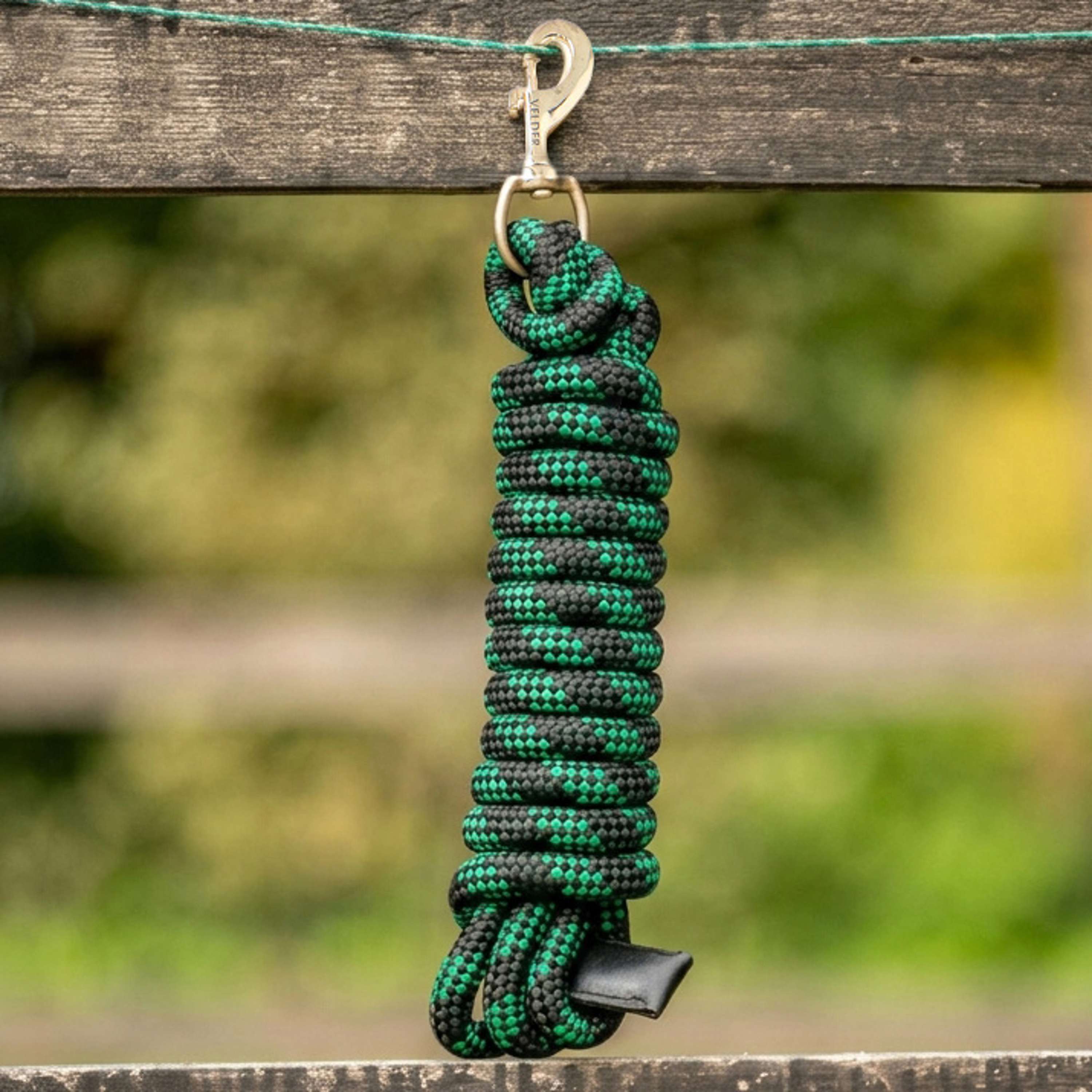 Velder Horsewear Lead Rope Black/Forest Green