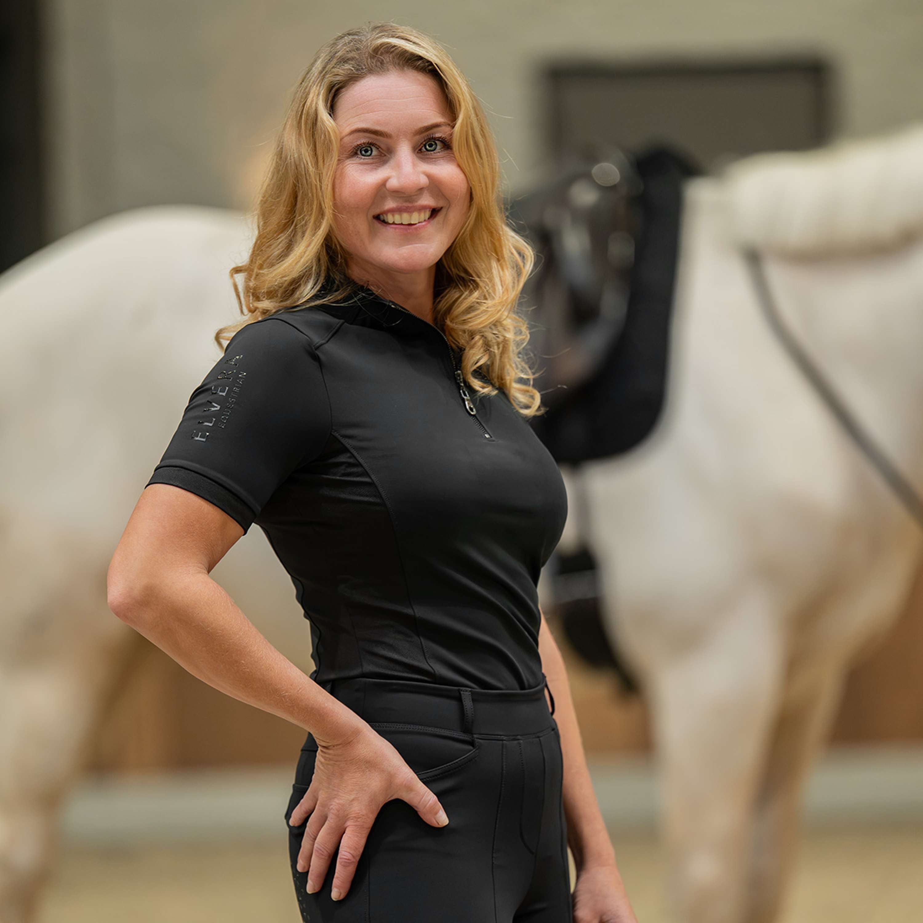 Elvera Equestrian Training shirt EEVexa Short Sleeve Black