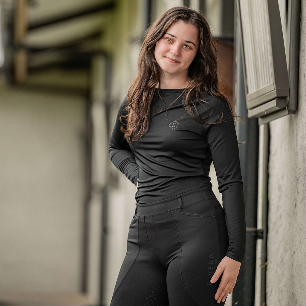 Elvera Equestrian Performance Shirt EELunara Black