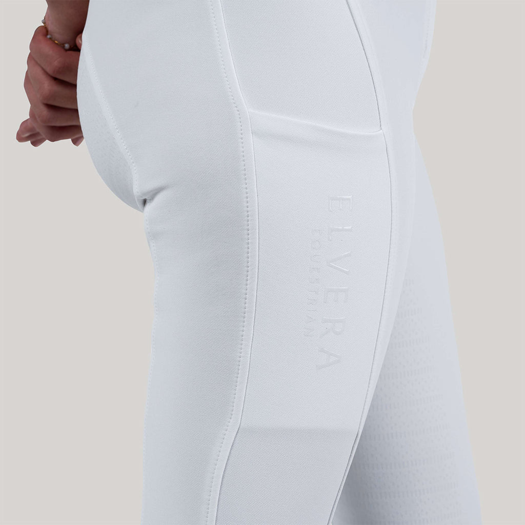 Elvera Equestrian Breeches Performance Bling White