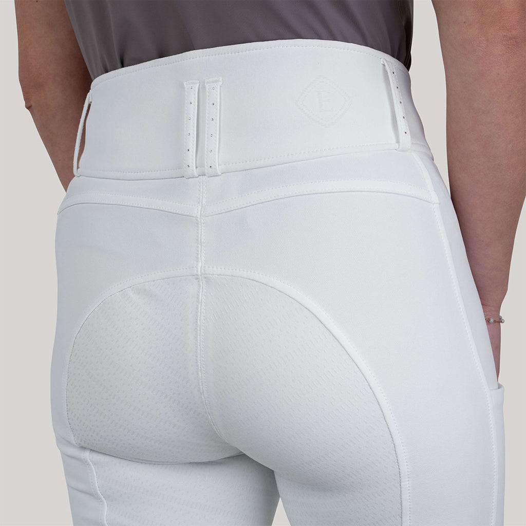 Elvera Equestrian Breeches Performance Bling White