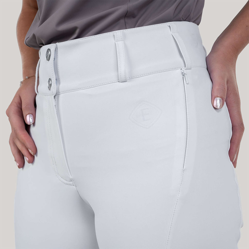 Elvera Equestrian Breeches Sensitive Pro Half Seat White
