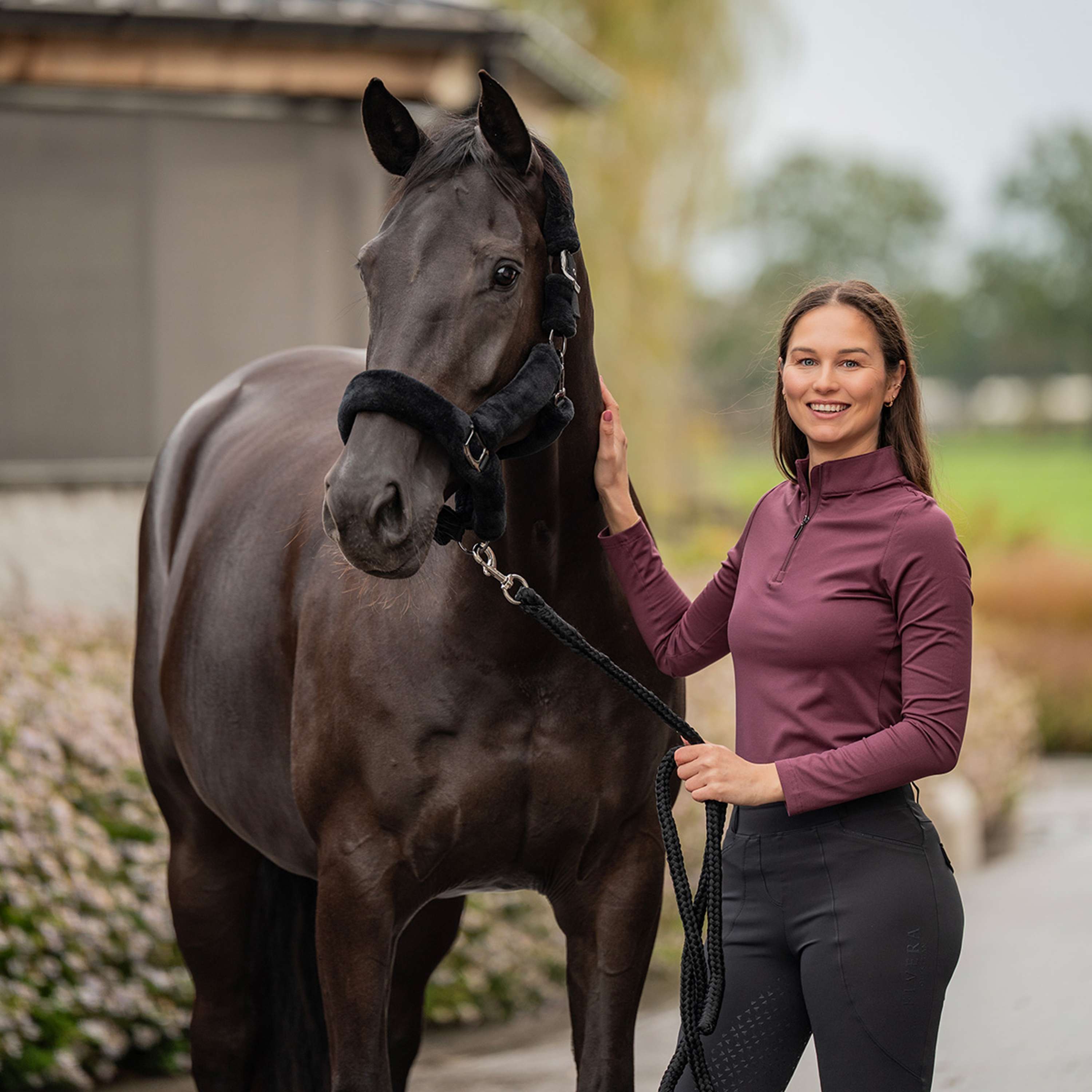 Elvera Equestrian Training shirt EEChanel Eggplant