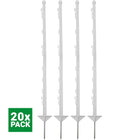 Agradi Power Classic Plastic Post Double 105cm 20 Pieces White