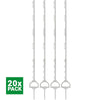 Agradi Power Plastic Post with Stirrup 155cm 20 Pieces White