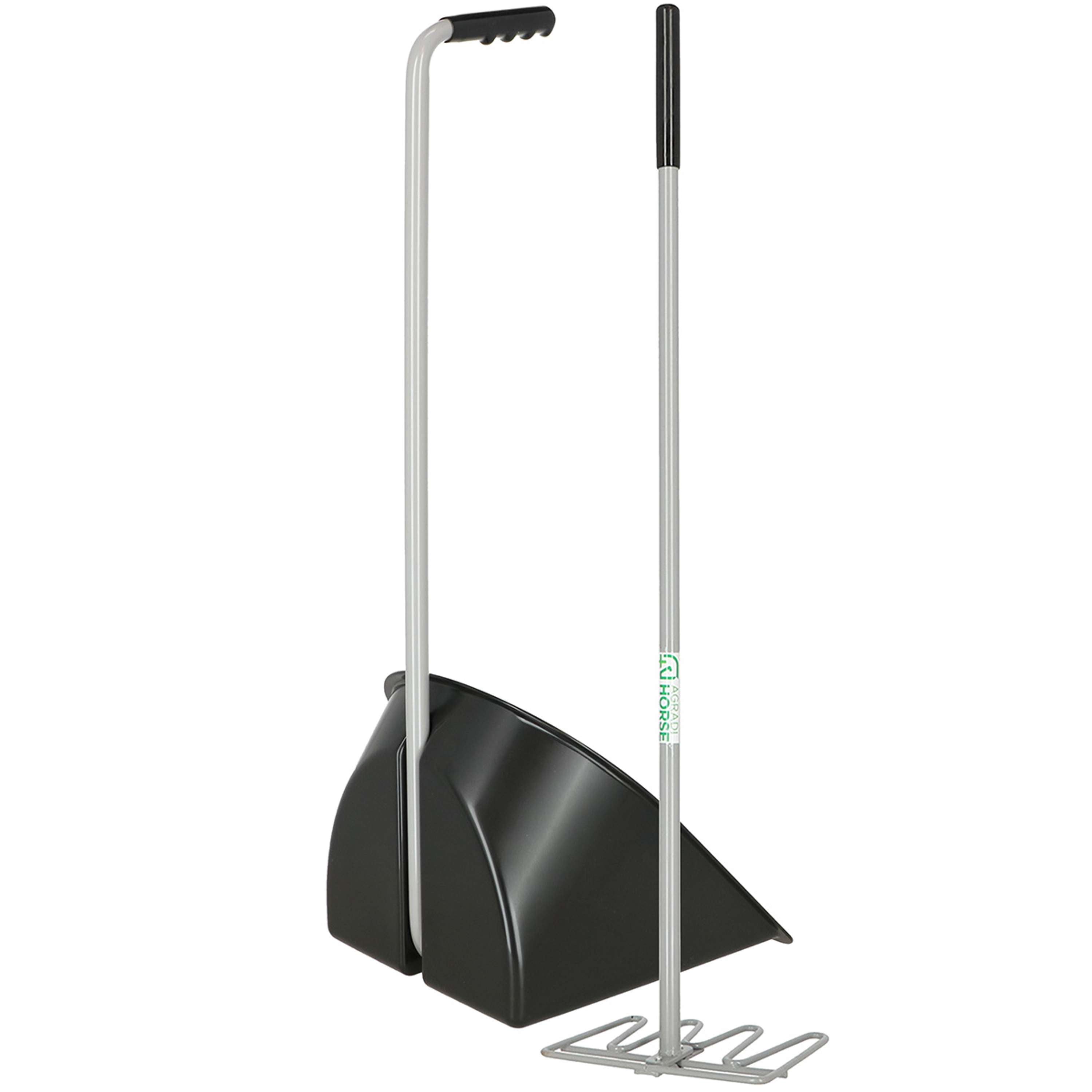 Agradi Horse Durable Strong Poop Scoop Complete Black