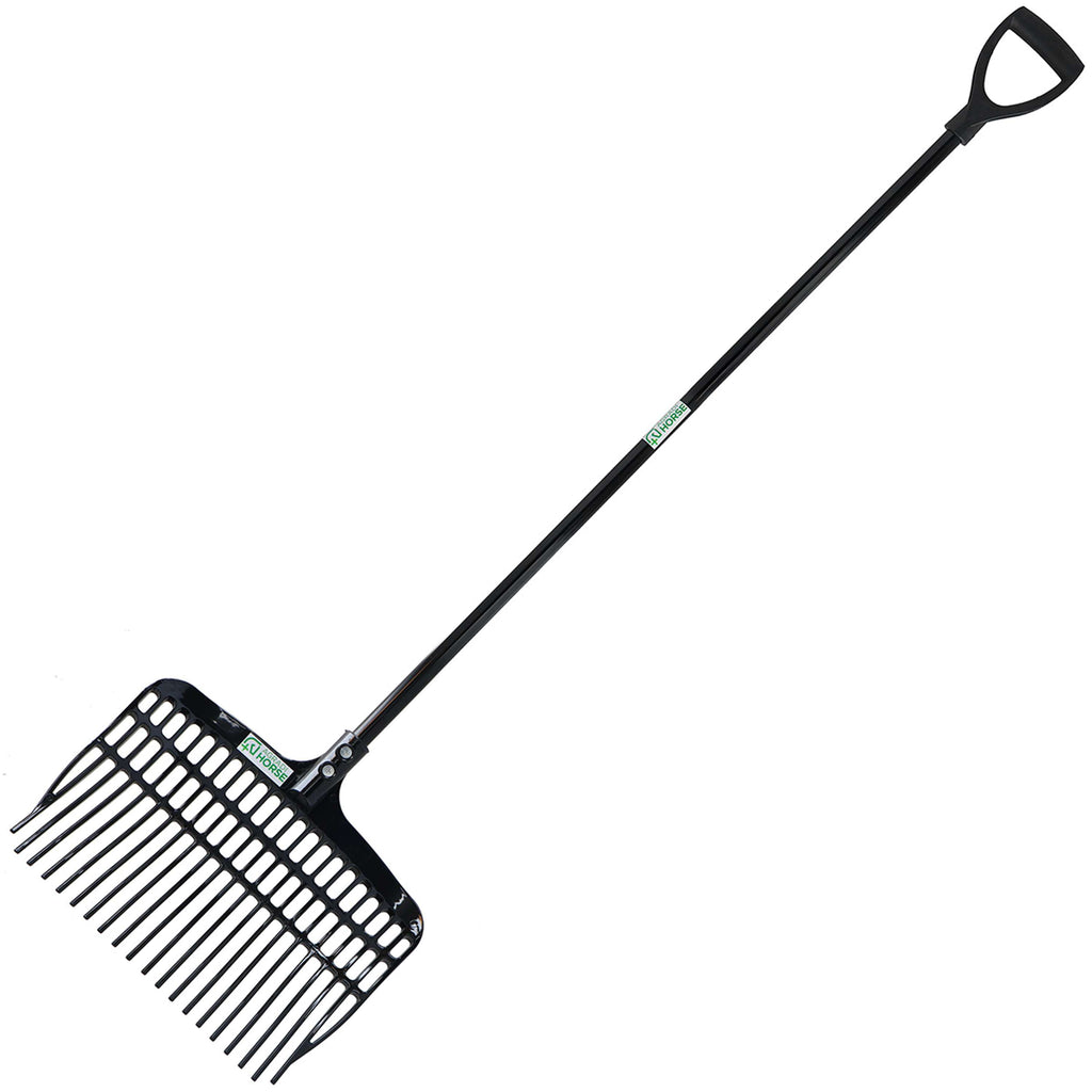 Agradi Horse Metal Handle D-Grip Black
