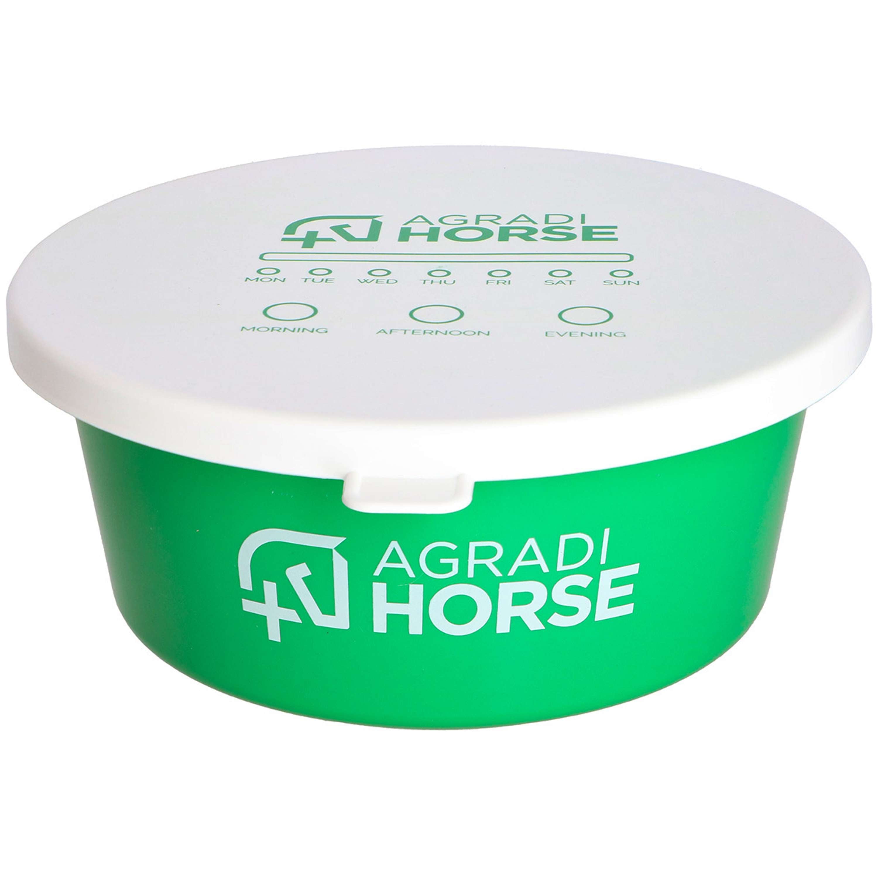 Agradi Horse Muesli Bowl with Lid Green