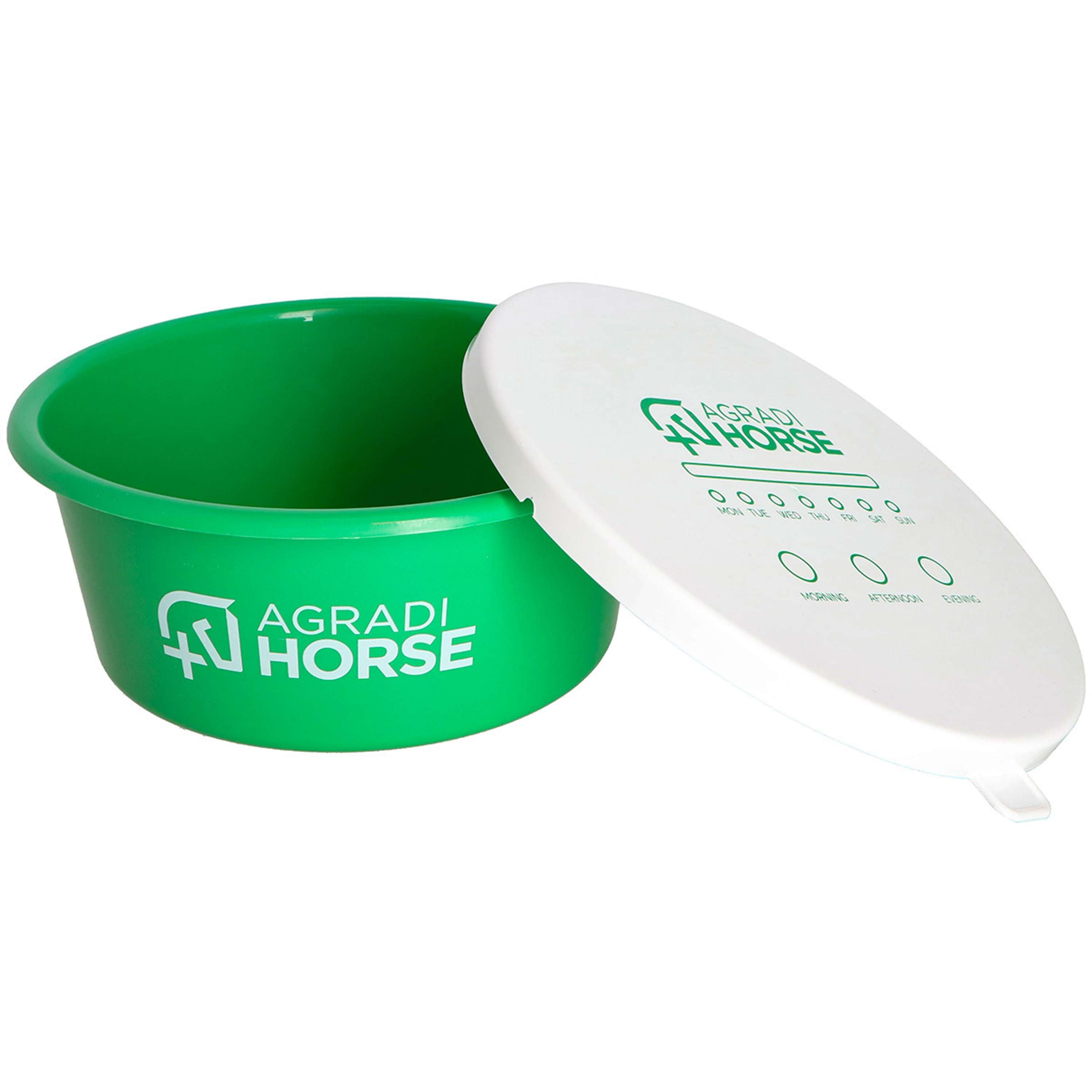 Agradi Horse Muesli Bowl with Lid Green
