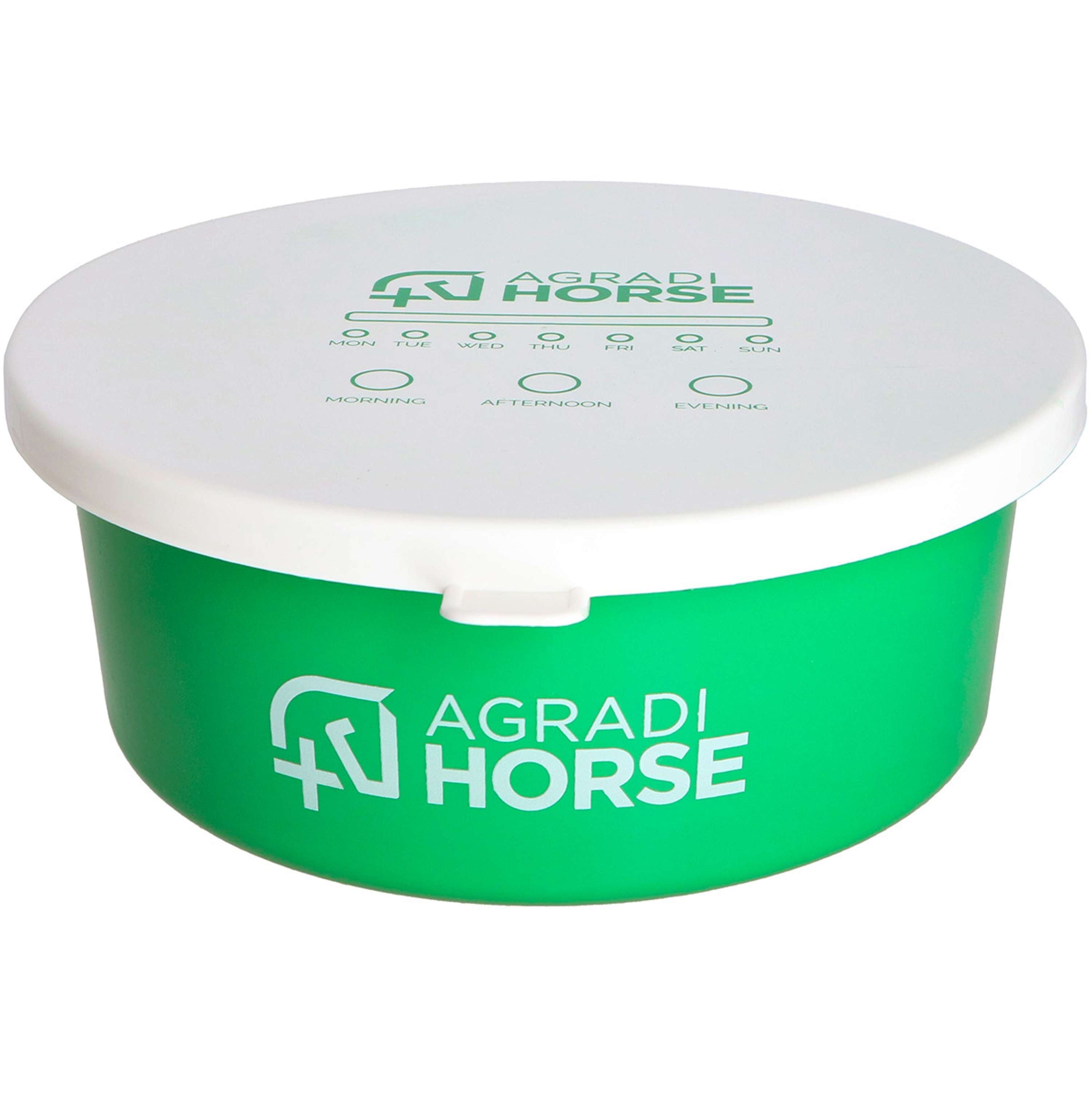 Agradi Horse Muesli Bowl with Lid Green