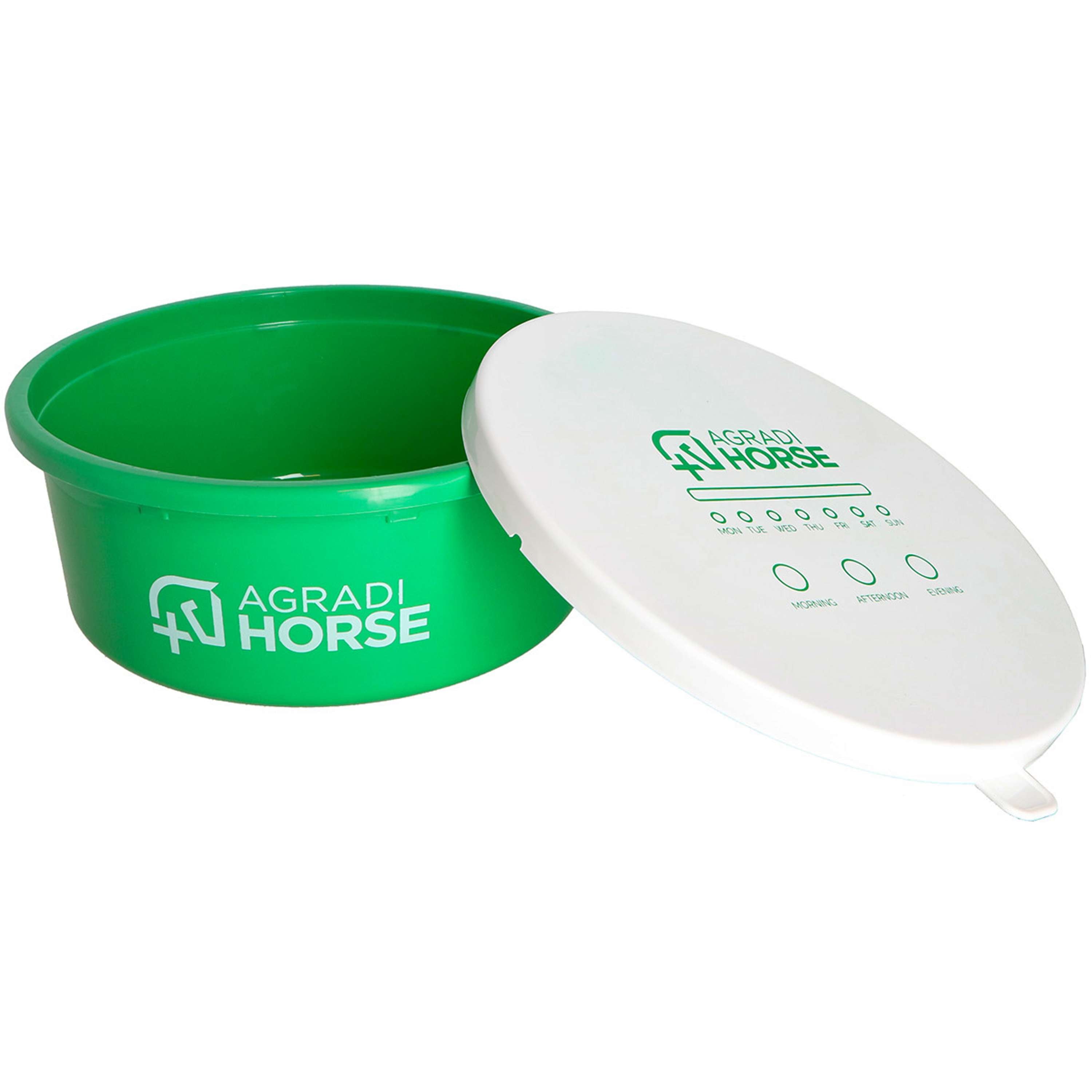 Agradi Horse Muesli Bowl with Lid Green