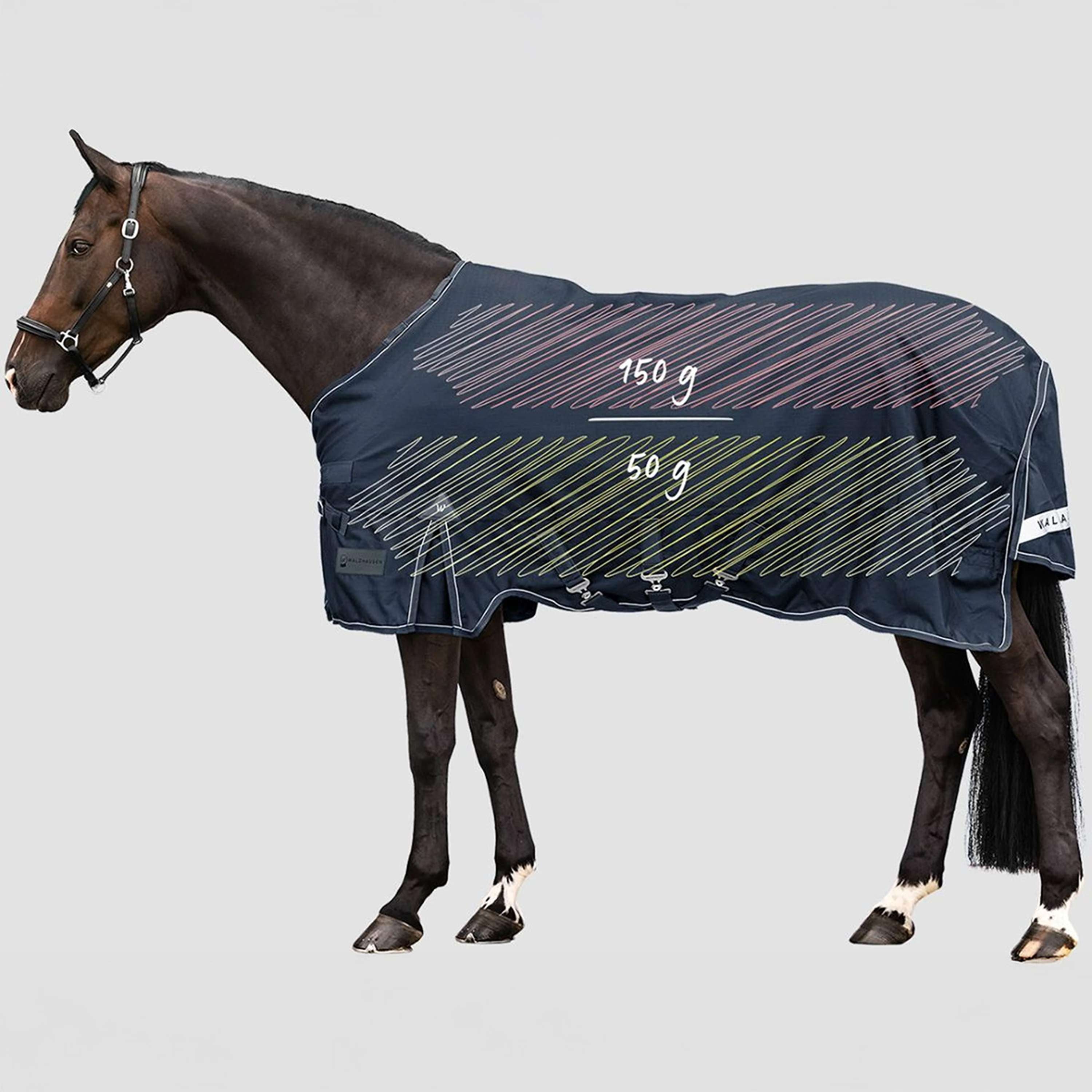 Waldhausen Outdoor Rug Scandic Multi-Layer 50/150g Nightblue