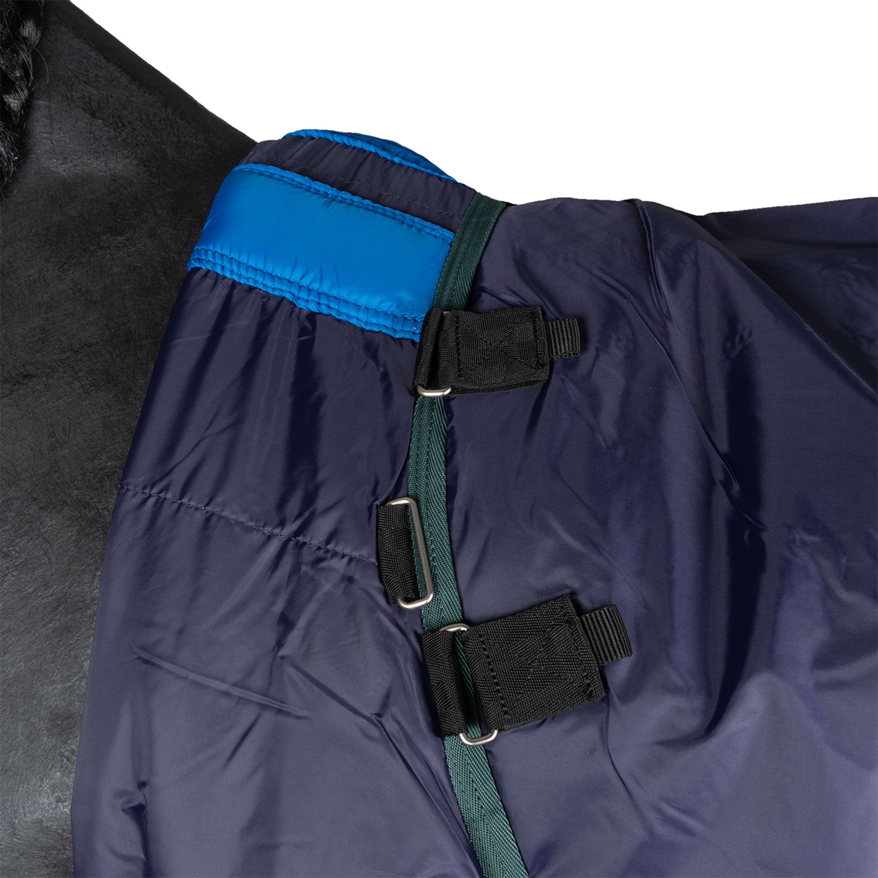 WeatherBeeta ComFiTec Plus Dynamic Turnout Detach-A-Neck 100g Navy/Forest Green