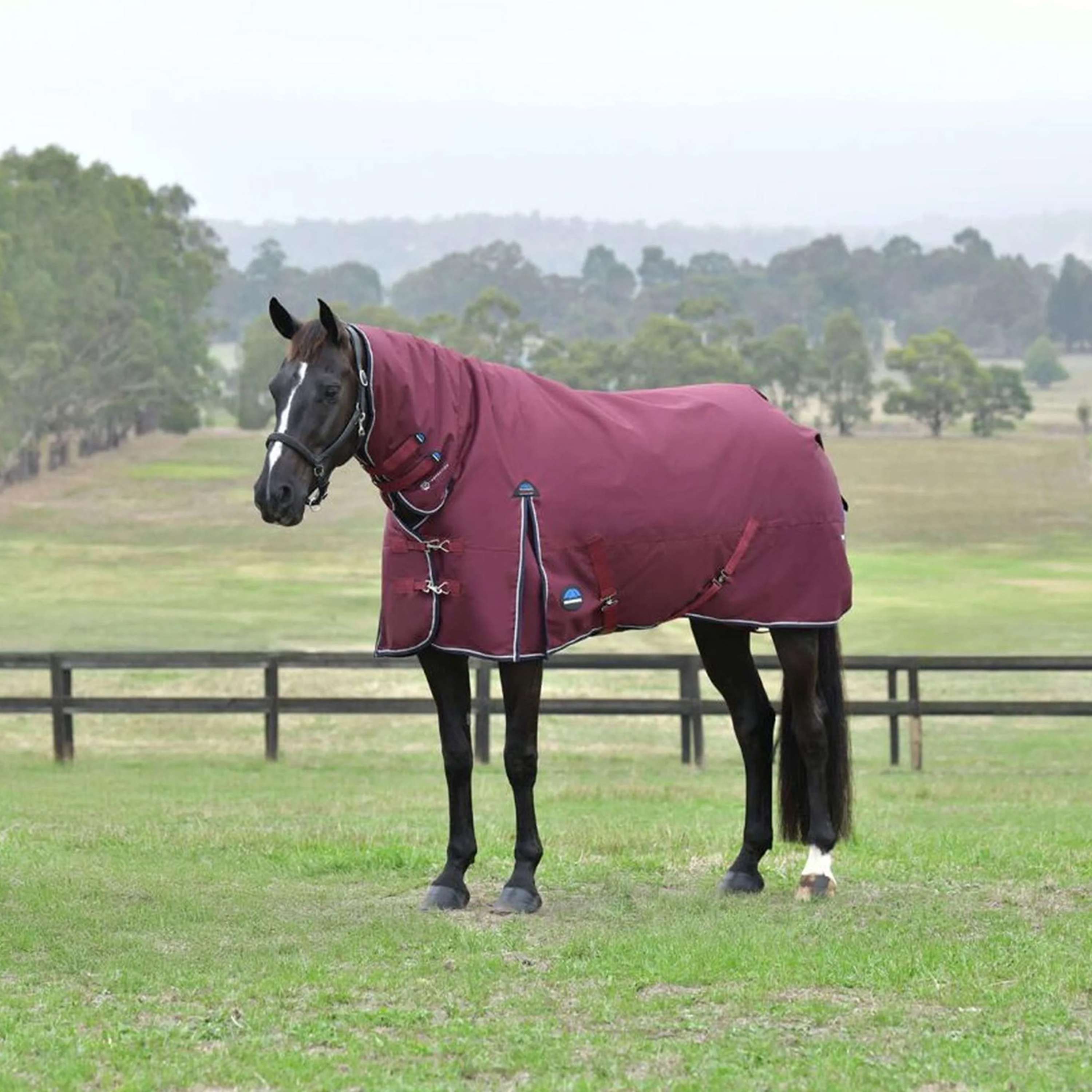 WeatherBeeta ComFiTec Essential Turnout Combo 50g Burgundy/Navy