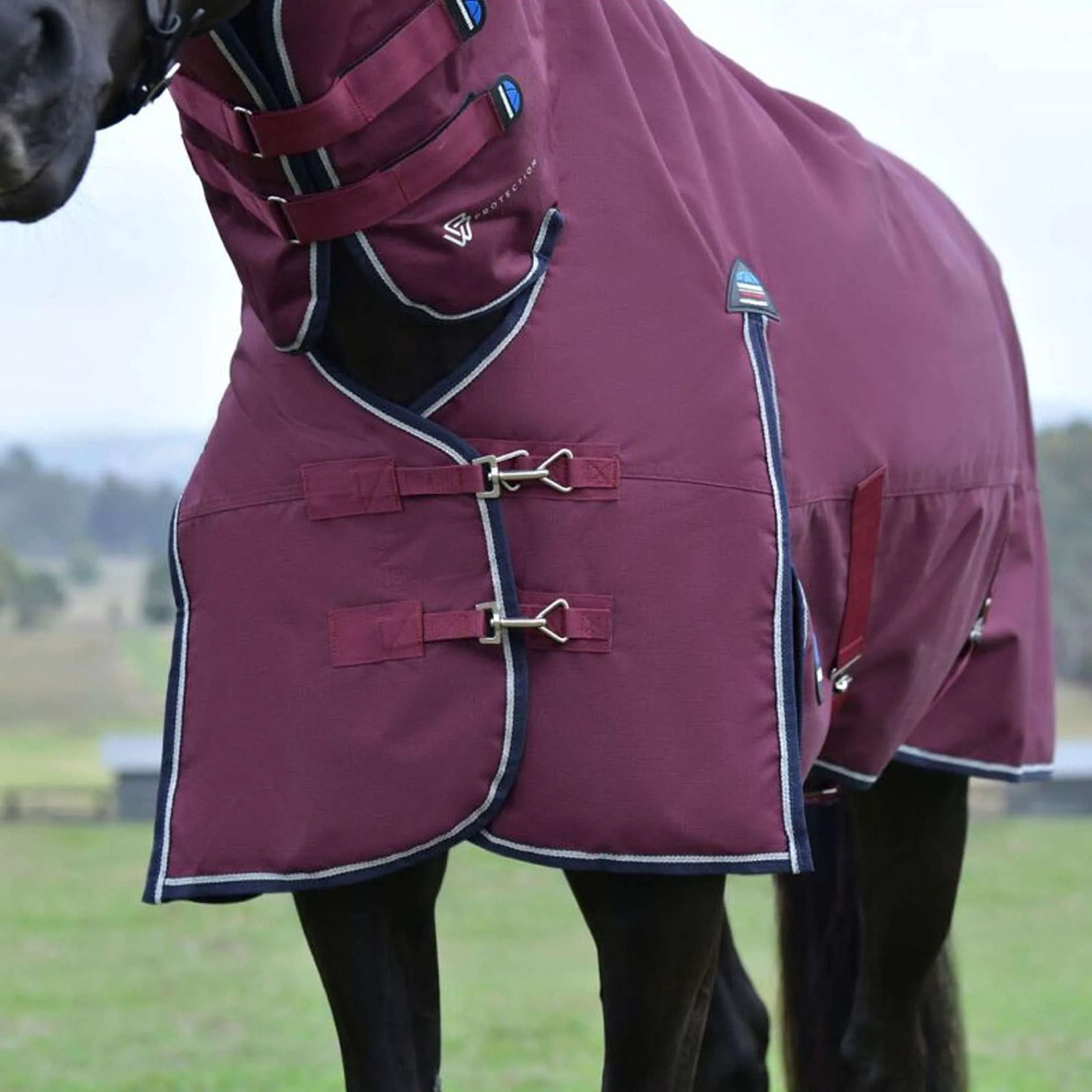 WeatherBeeta ComFiTec Essential Turnout Combo 50g Burgundy/Navy