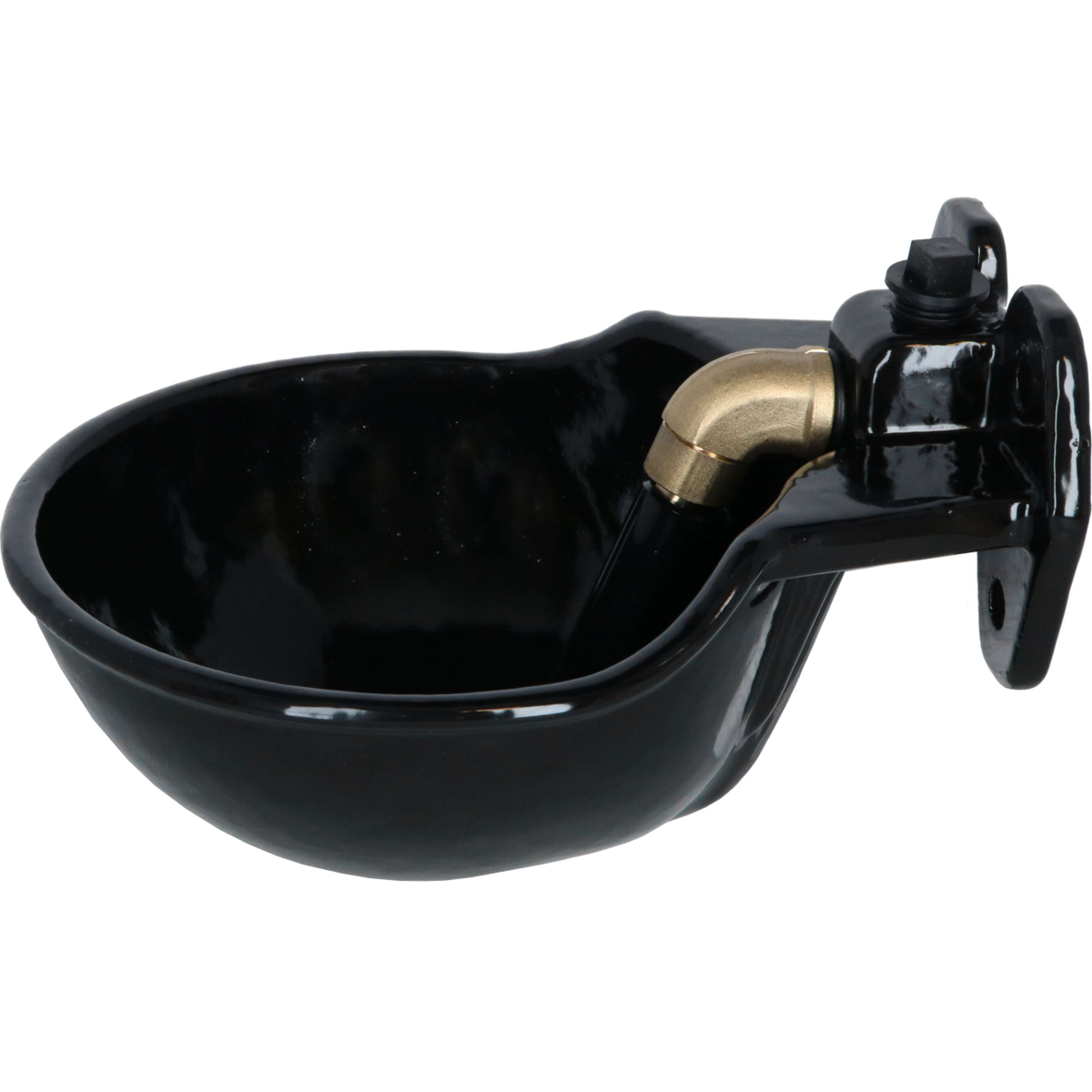 Kerbl Water Bowl with TubeValve G51, enamelled