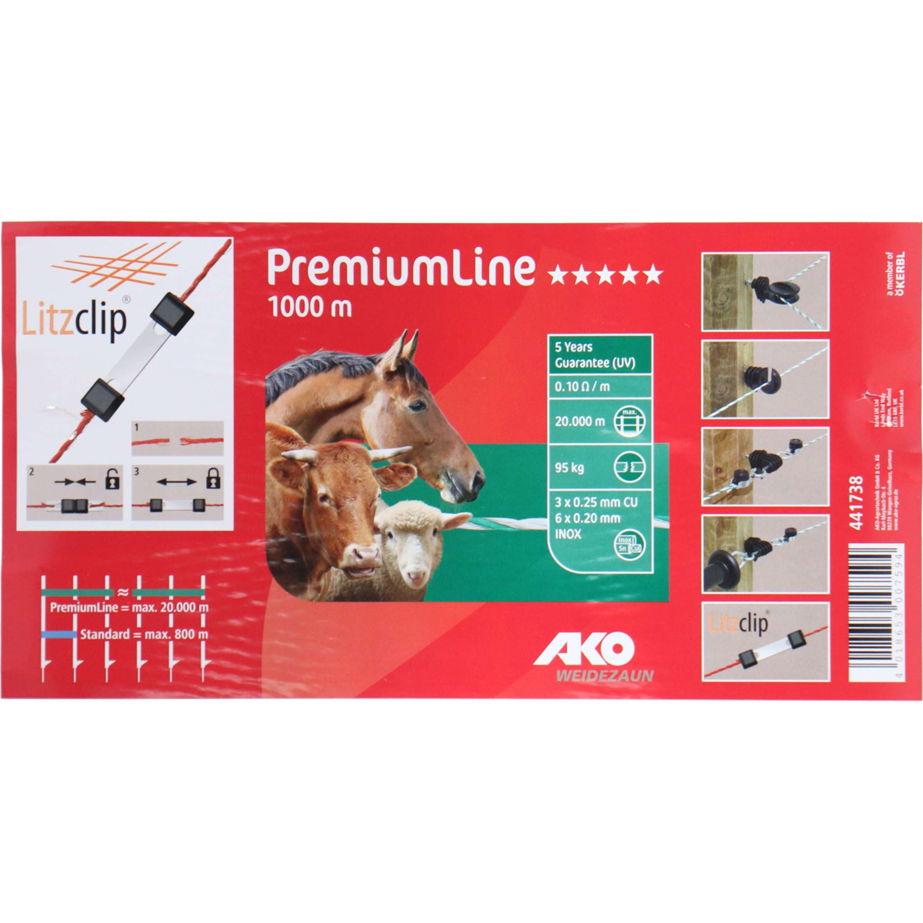 Ako Polywire PremiumLine White/Green