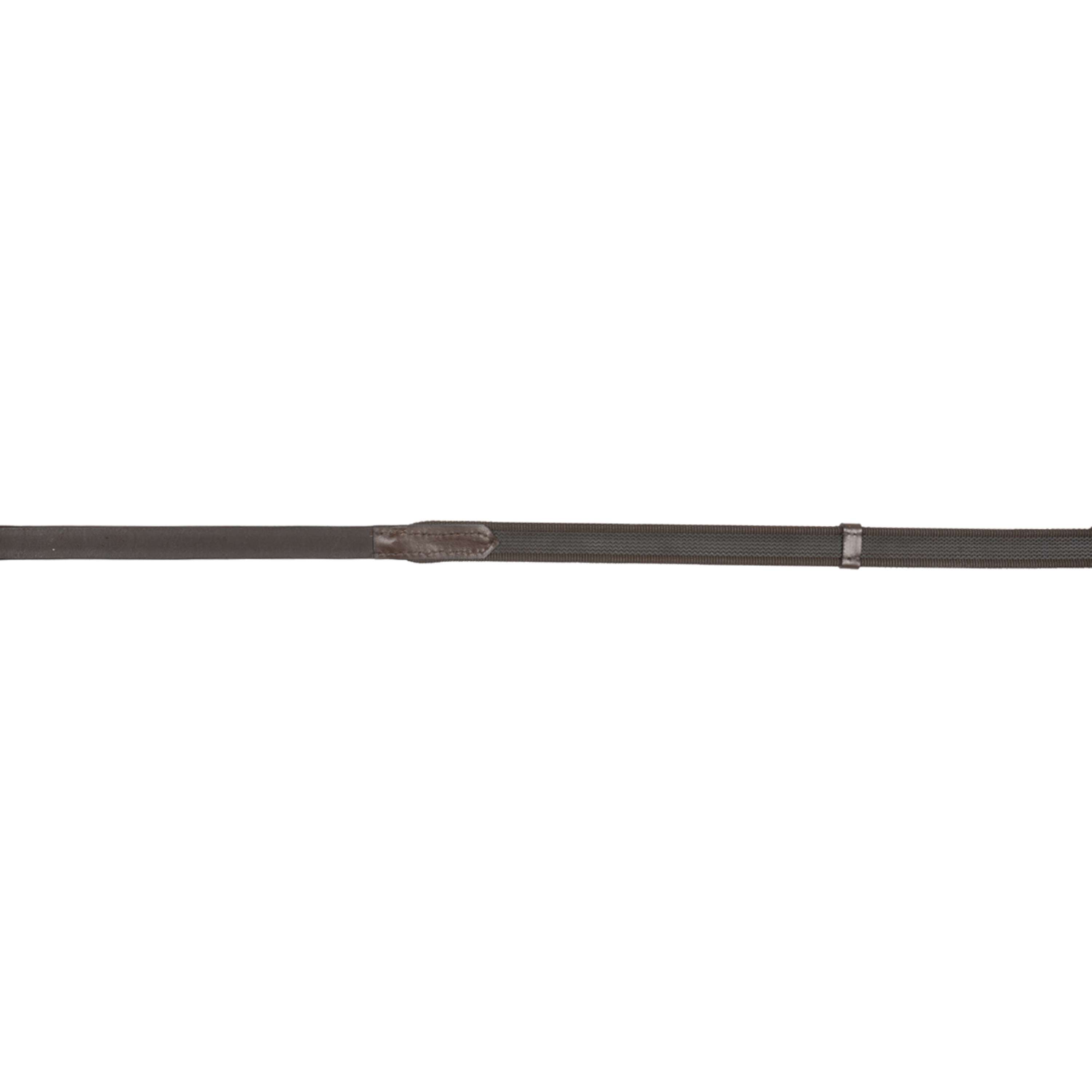 HKM Reins Interwoven Rubber Brown