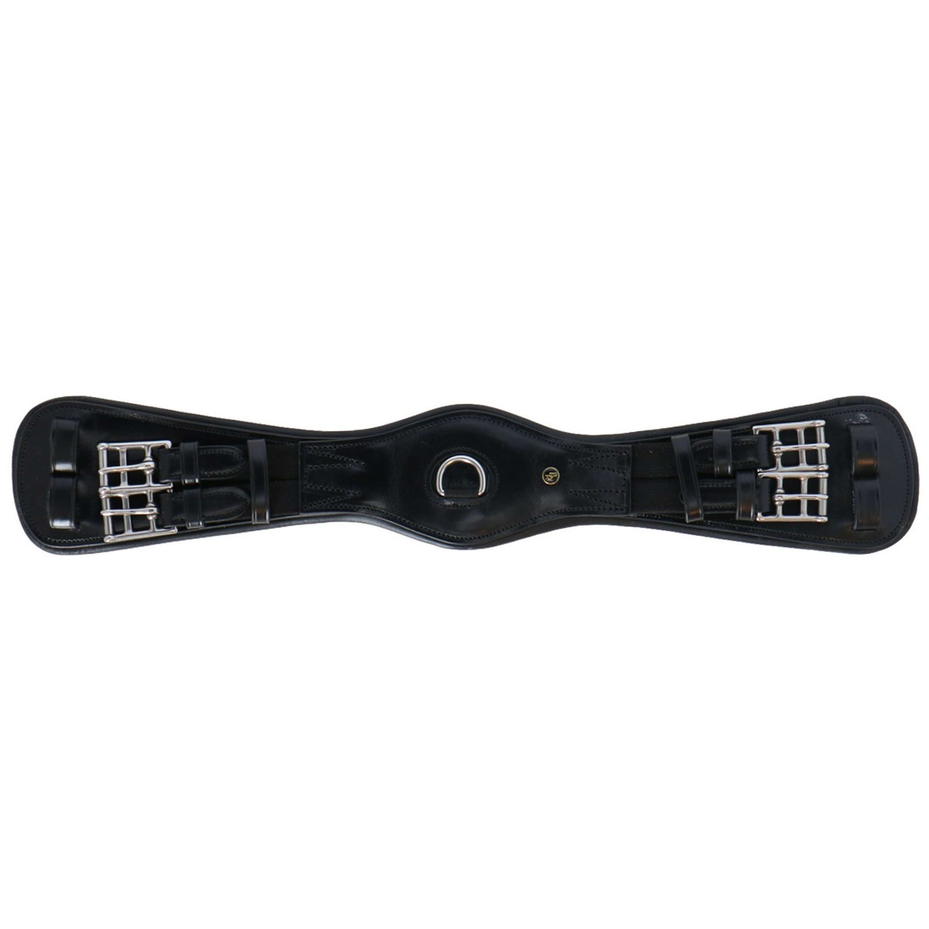 BR Dressage Girth Durham 2 Sided Elastic Black/Silver