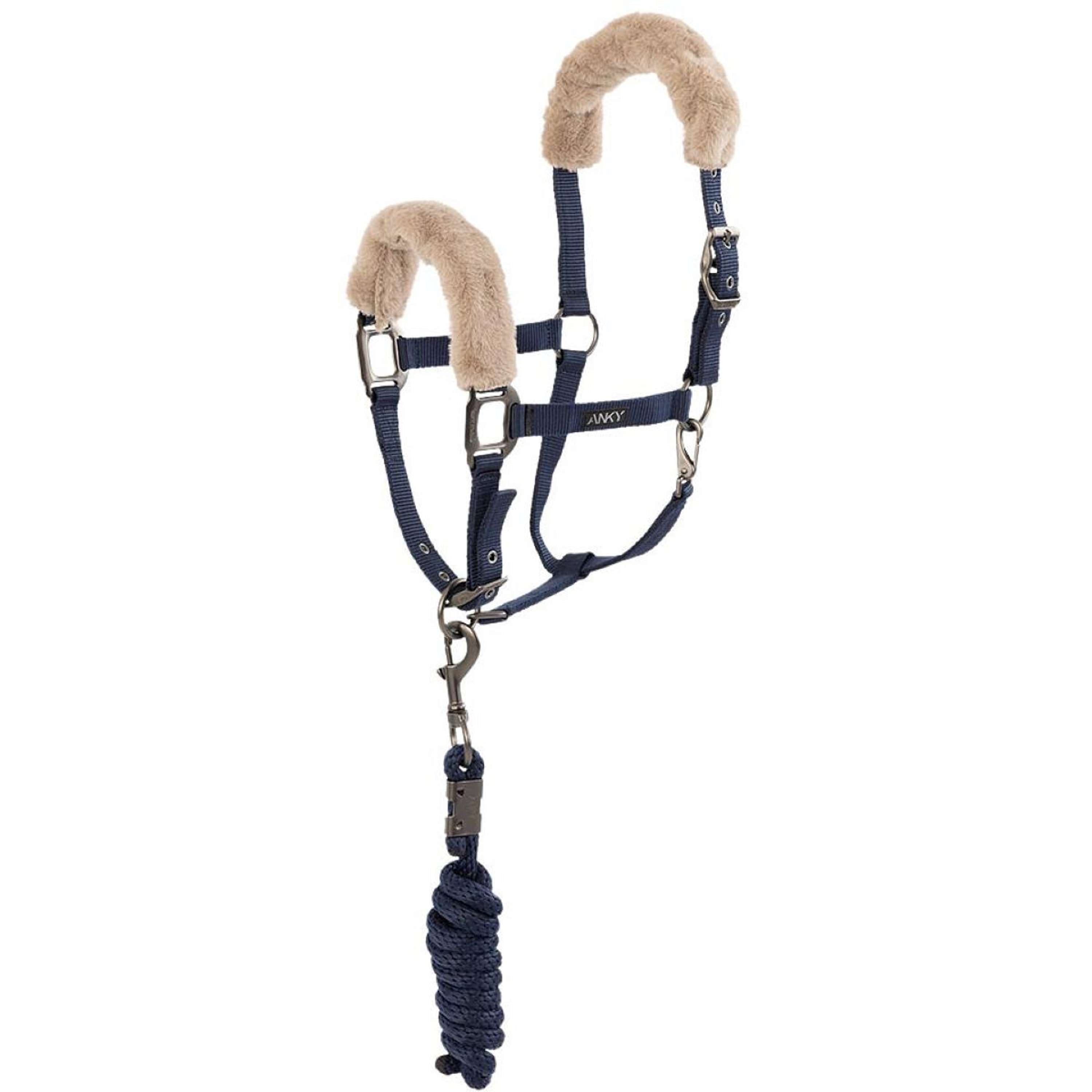 ANKY Halter Set Check Velvet ATH25002 Midnight Blue
