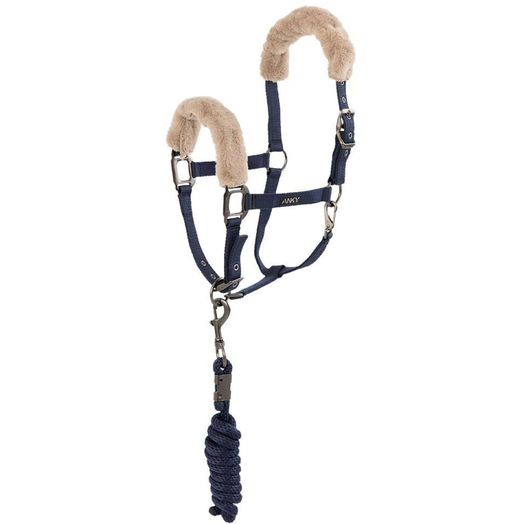 ANKY Halter Set Check Velvet ATH25002 Midnight Blue