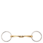 BR Loose Ring Snaffle Soft Contact Double Broken Curved 14mm