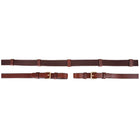 BR Rein Linen 19mm Round Buckle Tobacco/gold