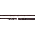 BR Rein Linen 19mm Blind/Round Buckle Brown/Silver