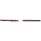 BR Dressage Girth Leather/Rubber Stoppers 16mm Oak/Silver