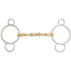BR Three Ring Gag Double Jointed Soft Contact 14mm