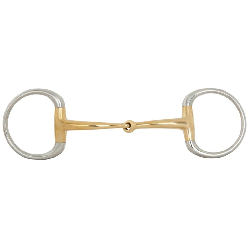 BR Eggbut Snaffle Single Jointed Soft Contact Curved 16mm Ring 65mm