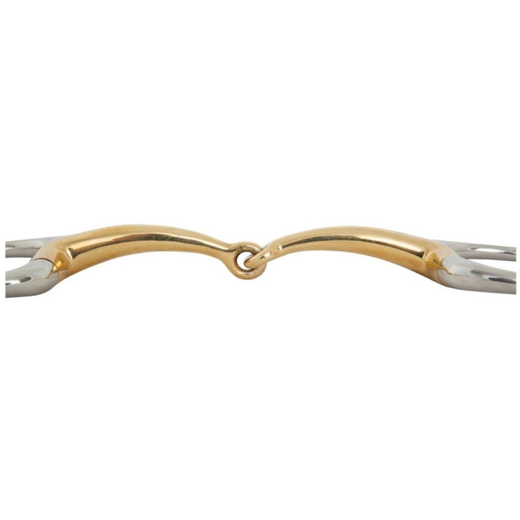 BR Eggbut Snaffle Single Jointed Soft Contact Curved 16mm Ring 65mm