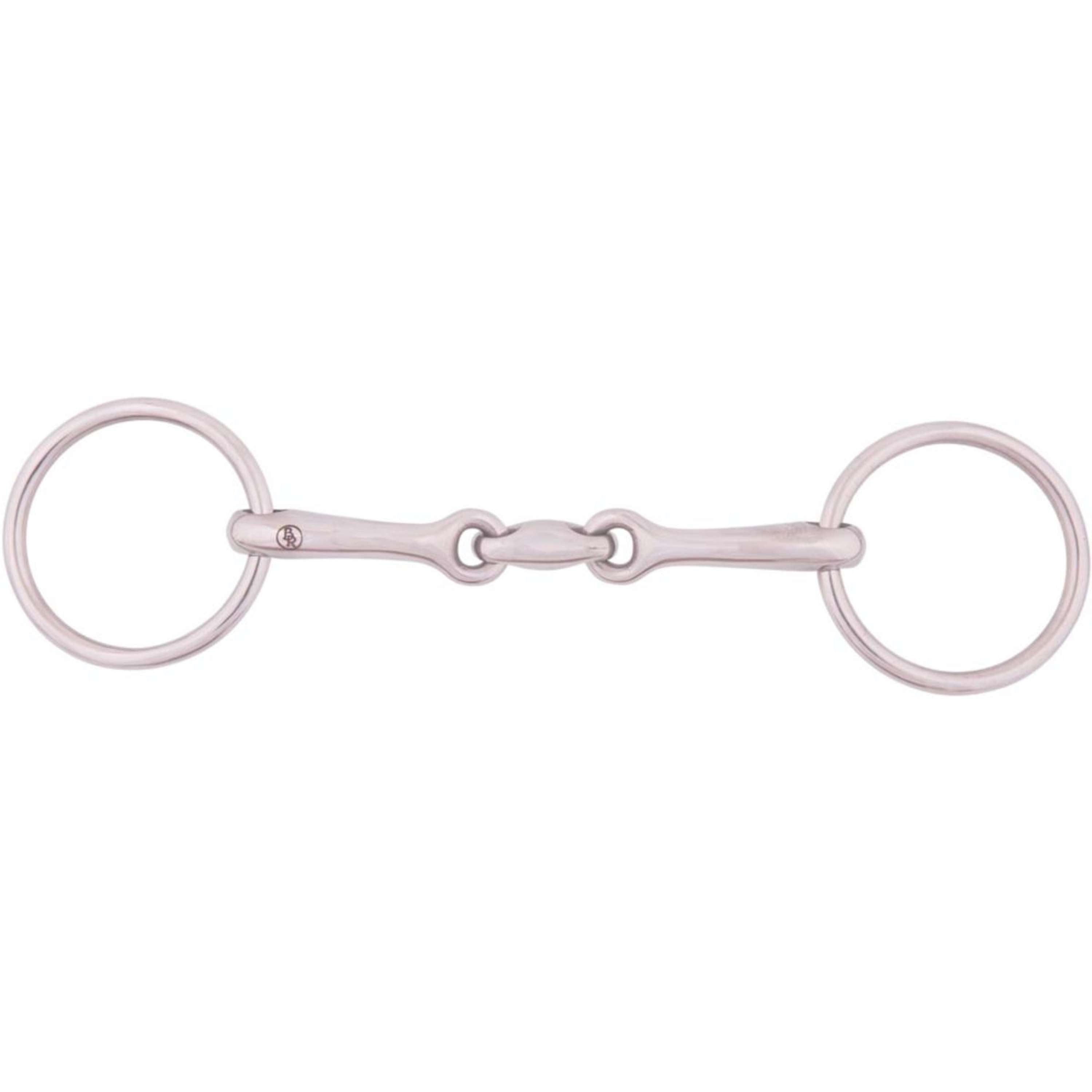 BR Underlay Snaffle Solid 13mm Double Jointed Stainless