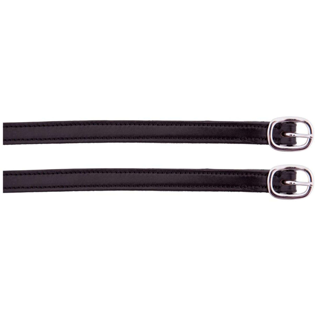 BR Spur Straps Leather Lined Stainless Steel Buckle Black