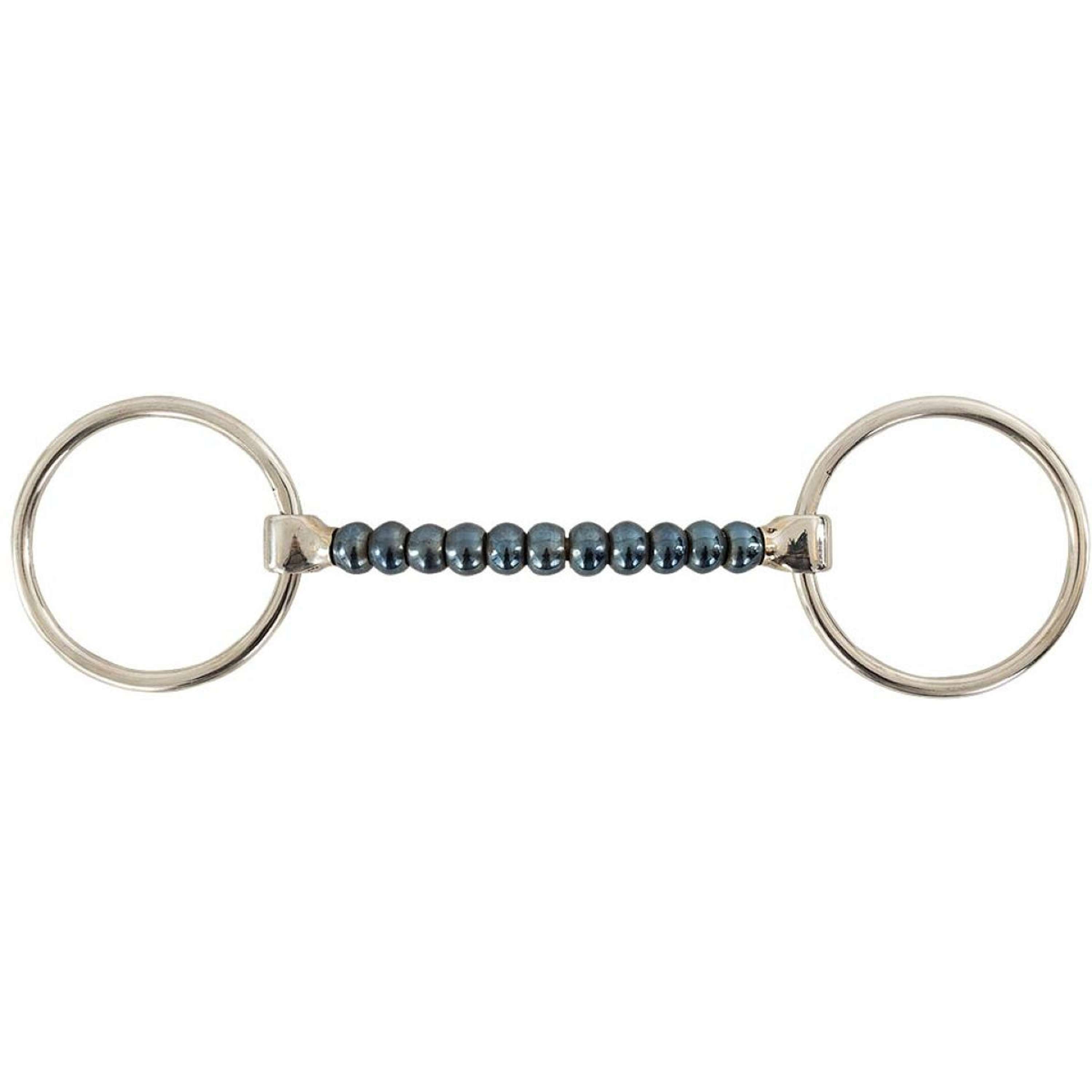 BR Loose Ring Snaffle Sweet Iron Cherry Roller Curb Bit 14mm