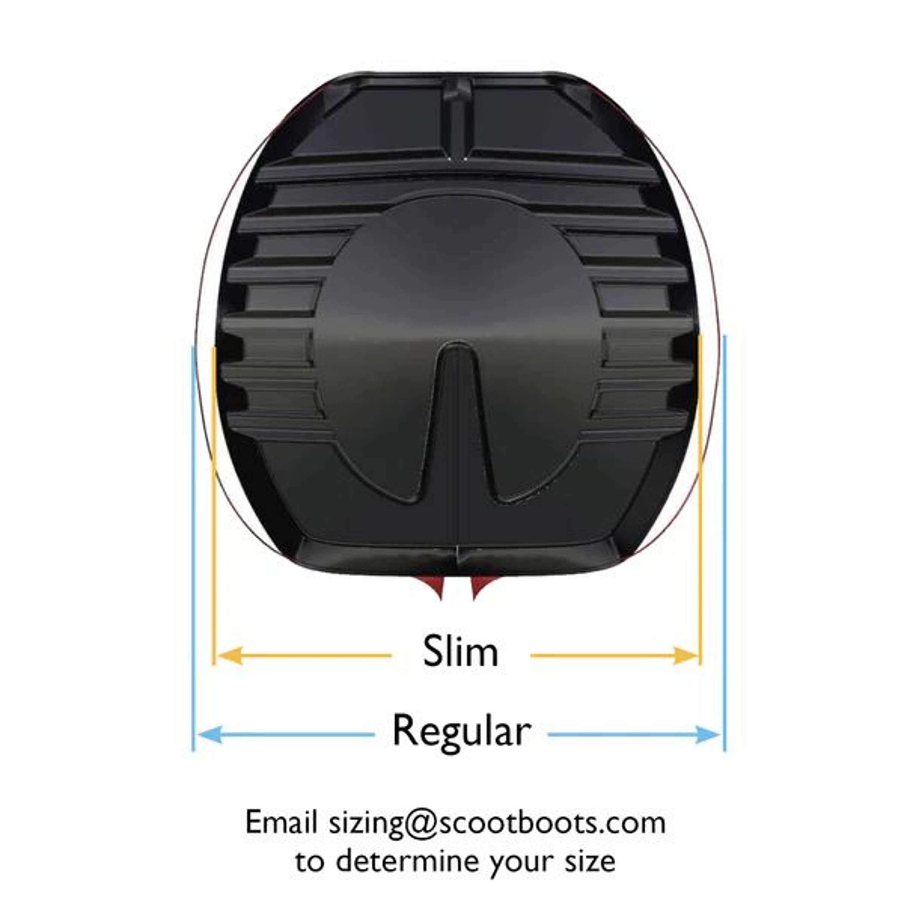 Scoot Boot Horse Shoe Slim Single Black
