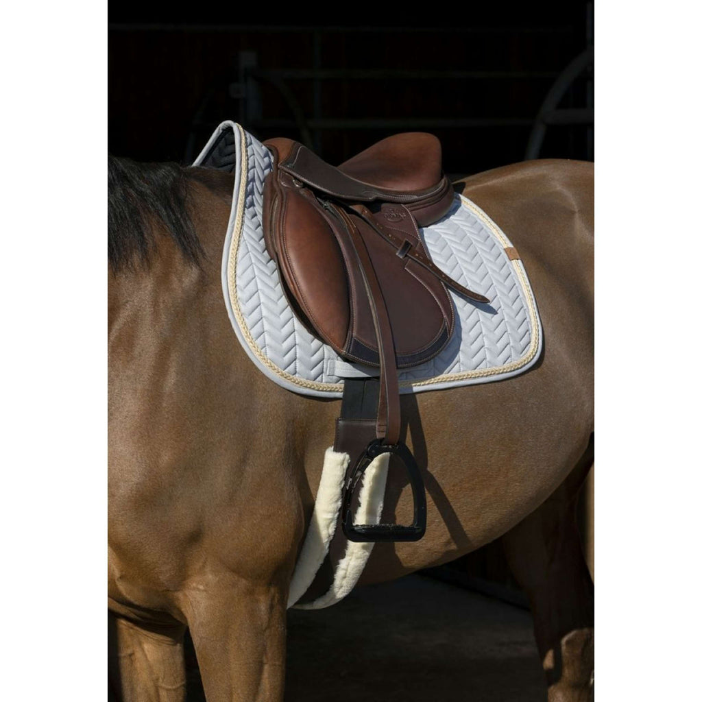 EQUITHÈME Saddlepad Softy Jumping Grey/Blue