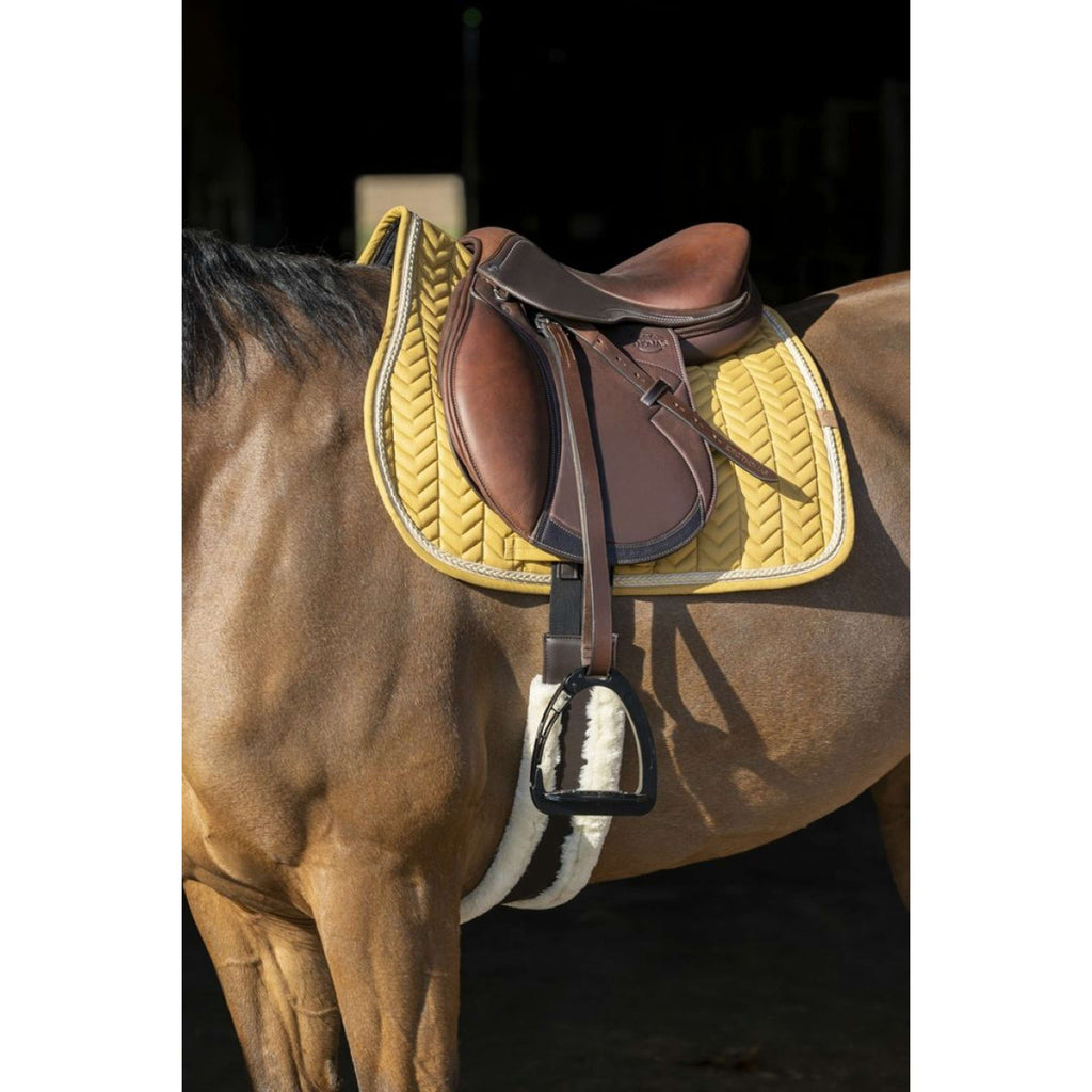 EQUITHÈME Saddlepad Softy Jumping Mustard