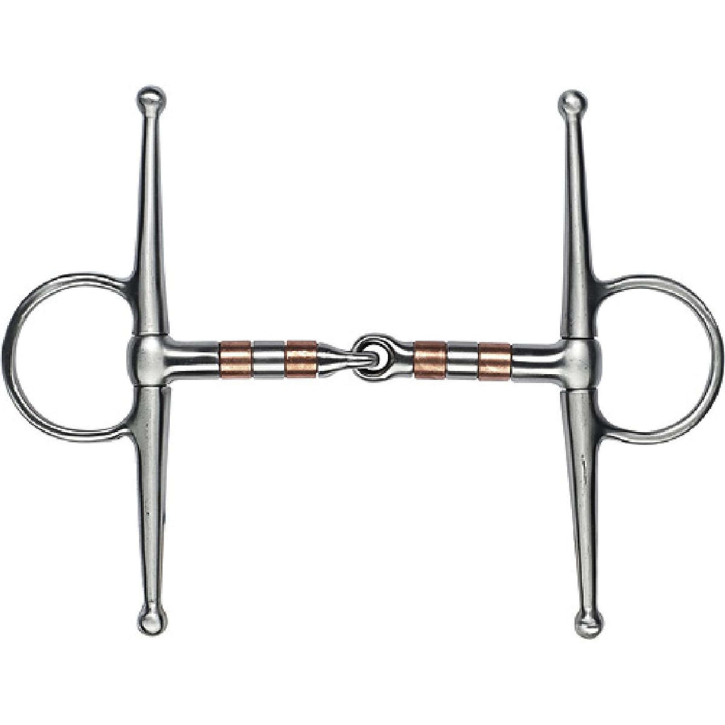 Feeling Full Cheek Snaffle with Rollers Satin Stainless Steel