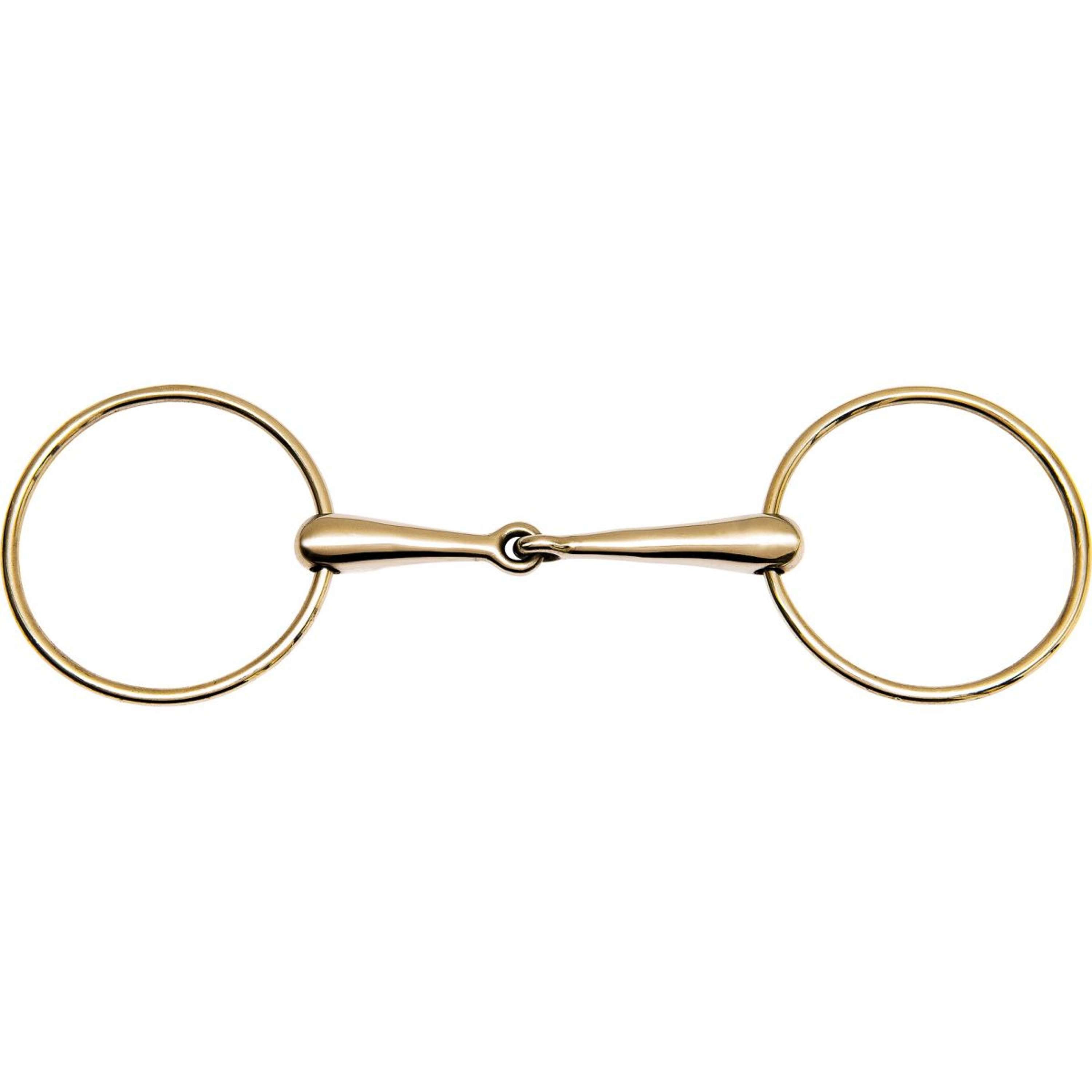 Feeling Large Rings Snaffle 28mm Gold