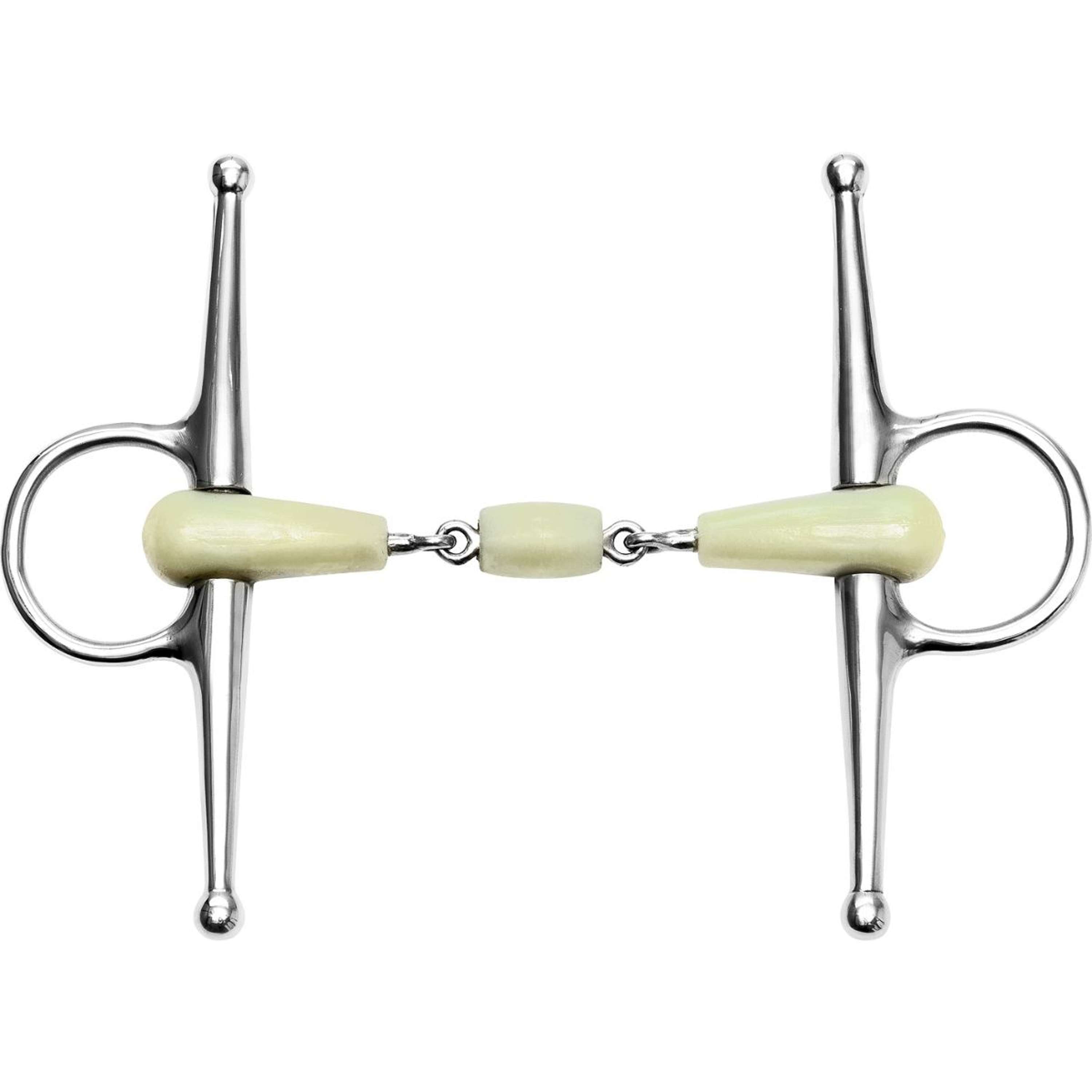 Feeling Full Cheek Snaffle Flexi Double Jointed Solid 17mm